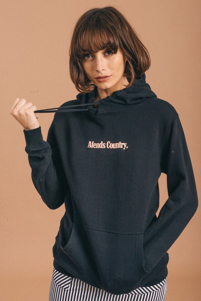 Afends AC Mini Fleece Pullover Hood Black