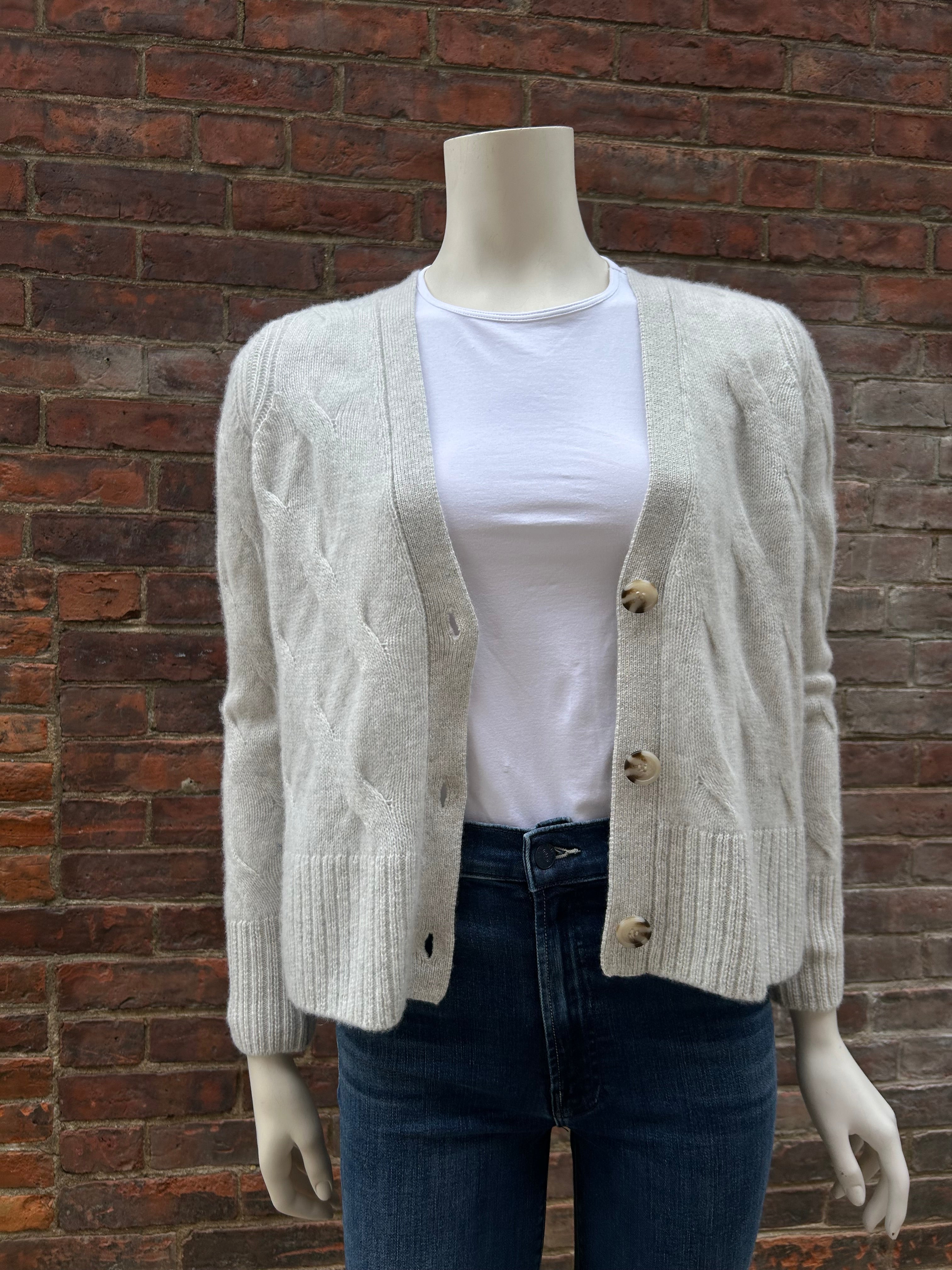 ALASHAN CASHMERE WINSLET TWIST CABLE CARDIGAN