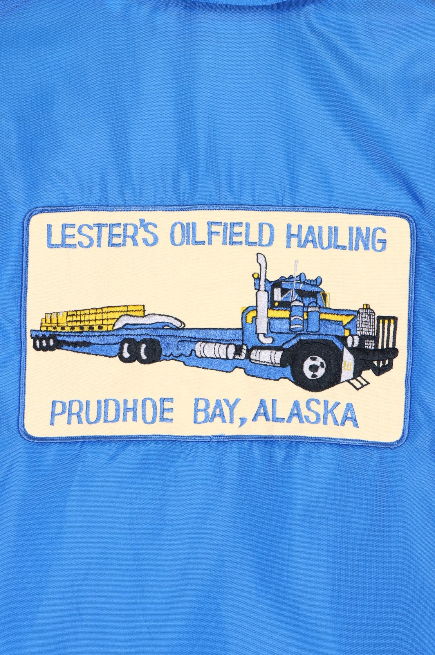 Alaska Lester's Oilfield Hauling Truck Patch Fleece Lined WEST WIND Jacket (XL)