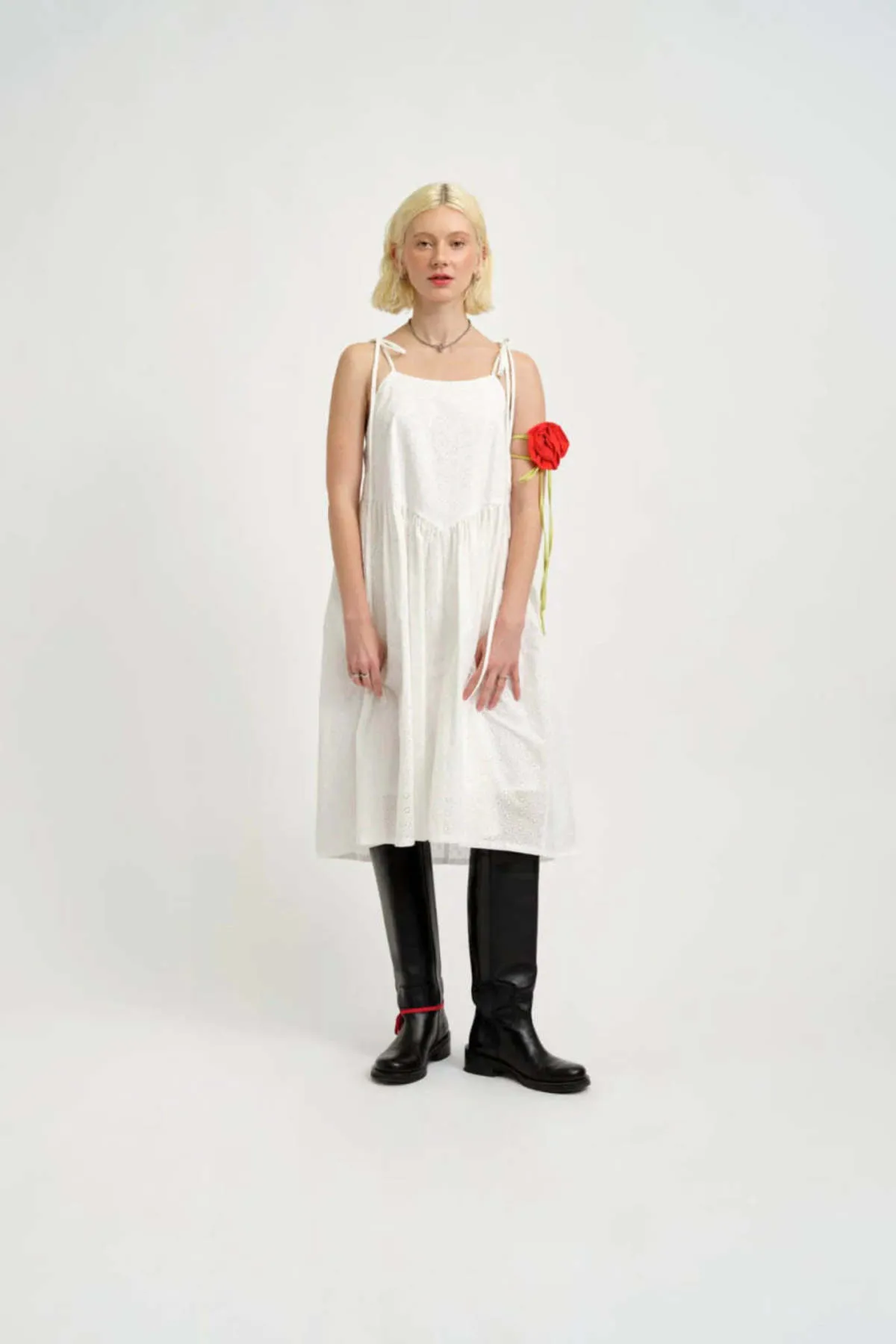 Amelie Dress - White Eyelet