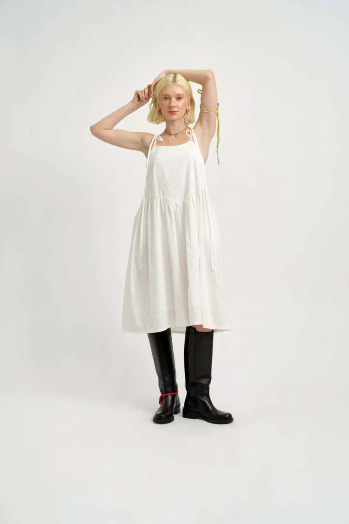 Amelie Dress - White Eyelet