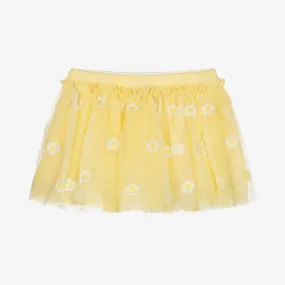 Baby Girls Yellow Daisy Tulle Skirt