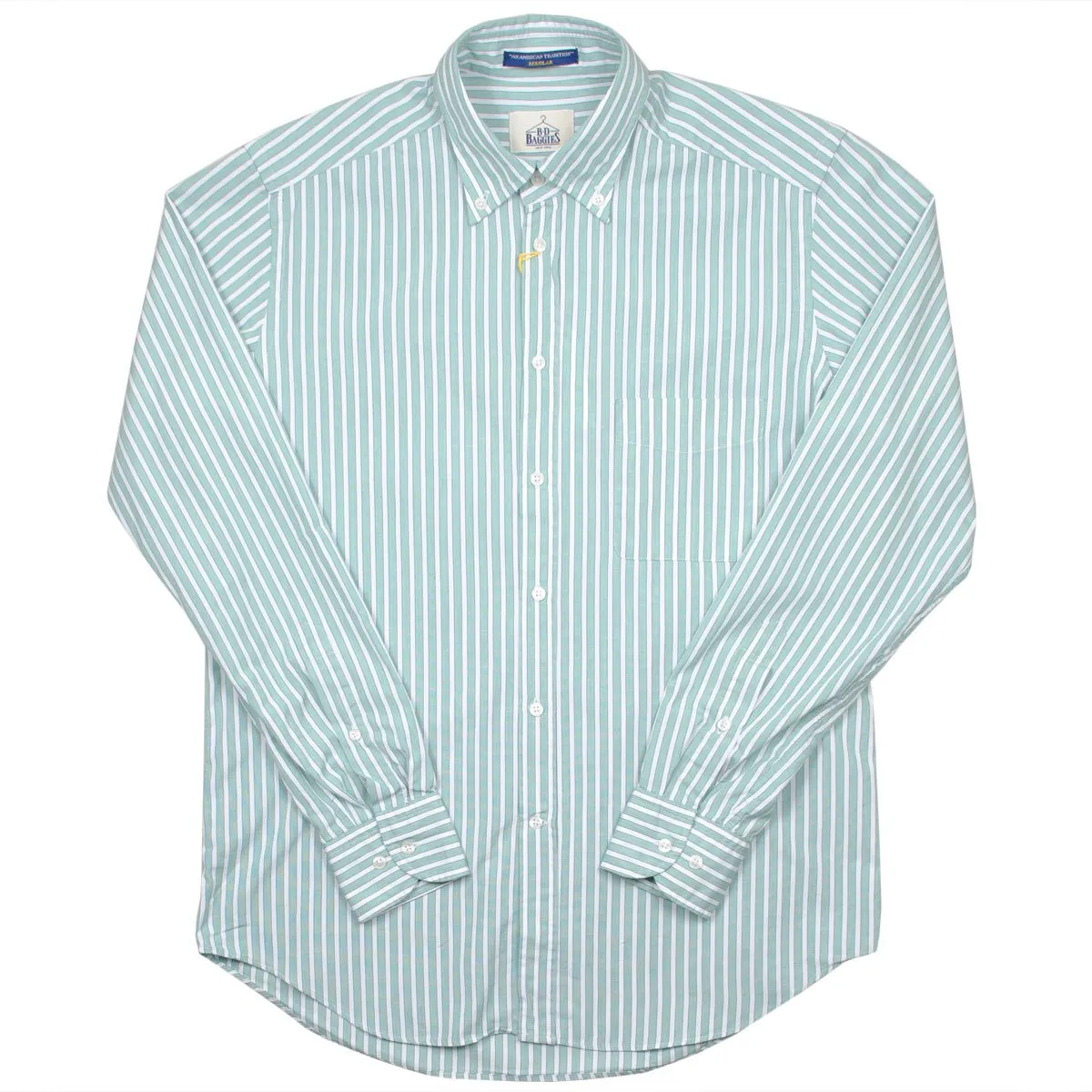 BD Baggies - Bradfort BD Shirt With Pocket - Green Stripes