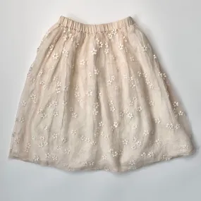 Bonpoint Cream Tulle Skirt: 8 Years