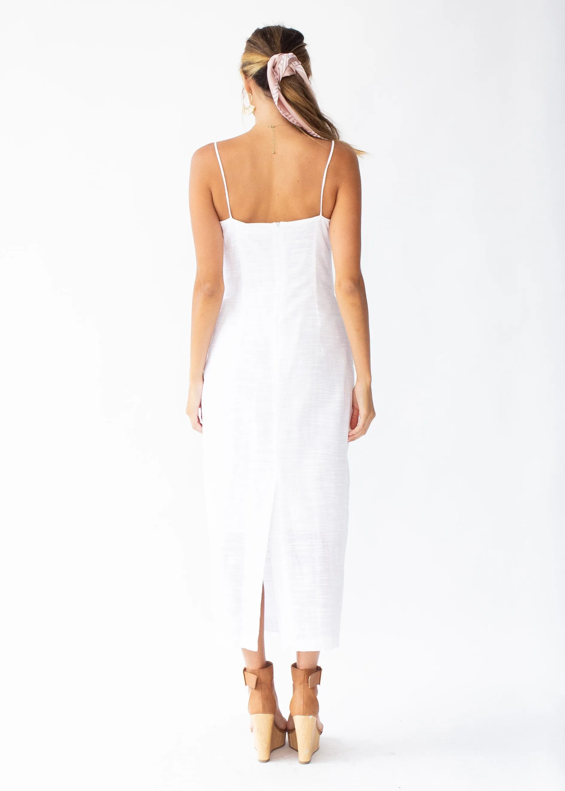 Bound To You Midi Dress - White