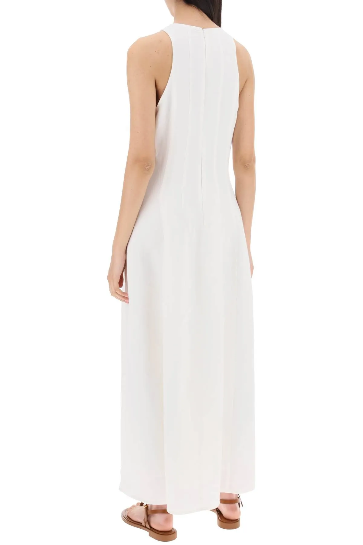 Brunello Cucinelli Twill Dress   White