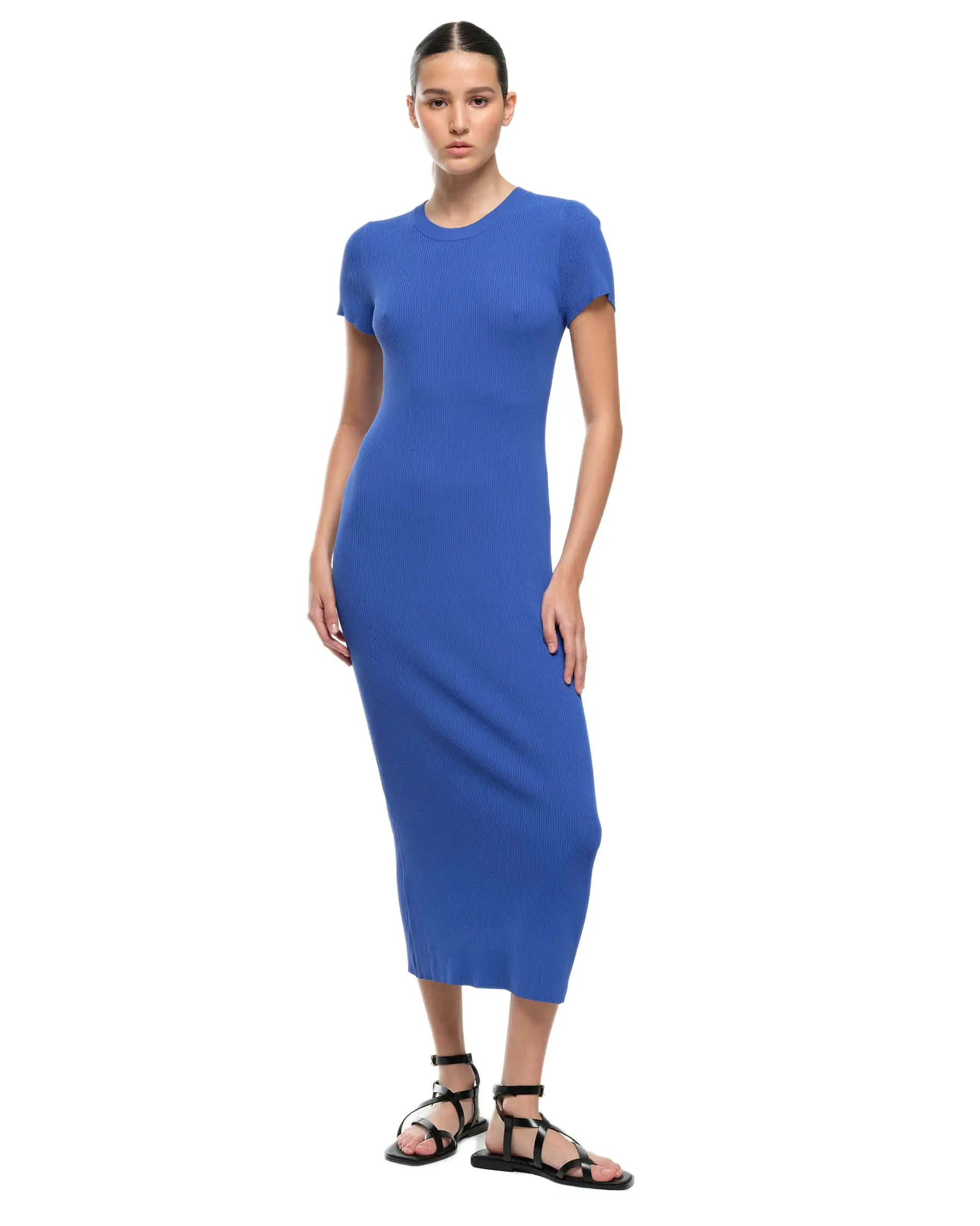 CAMILLA KNIT DRESS - COBALT