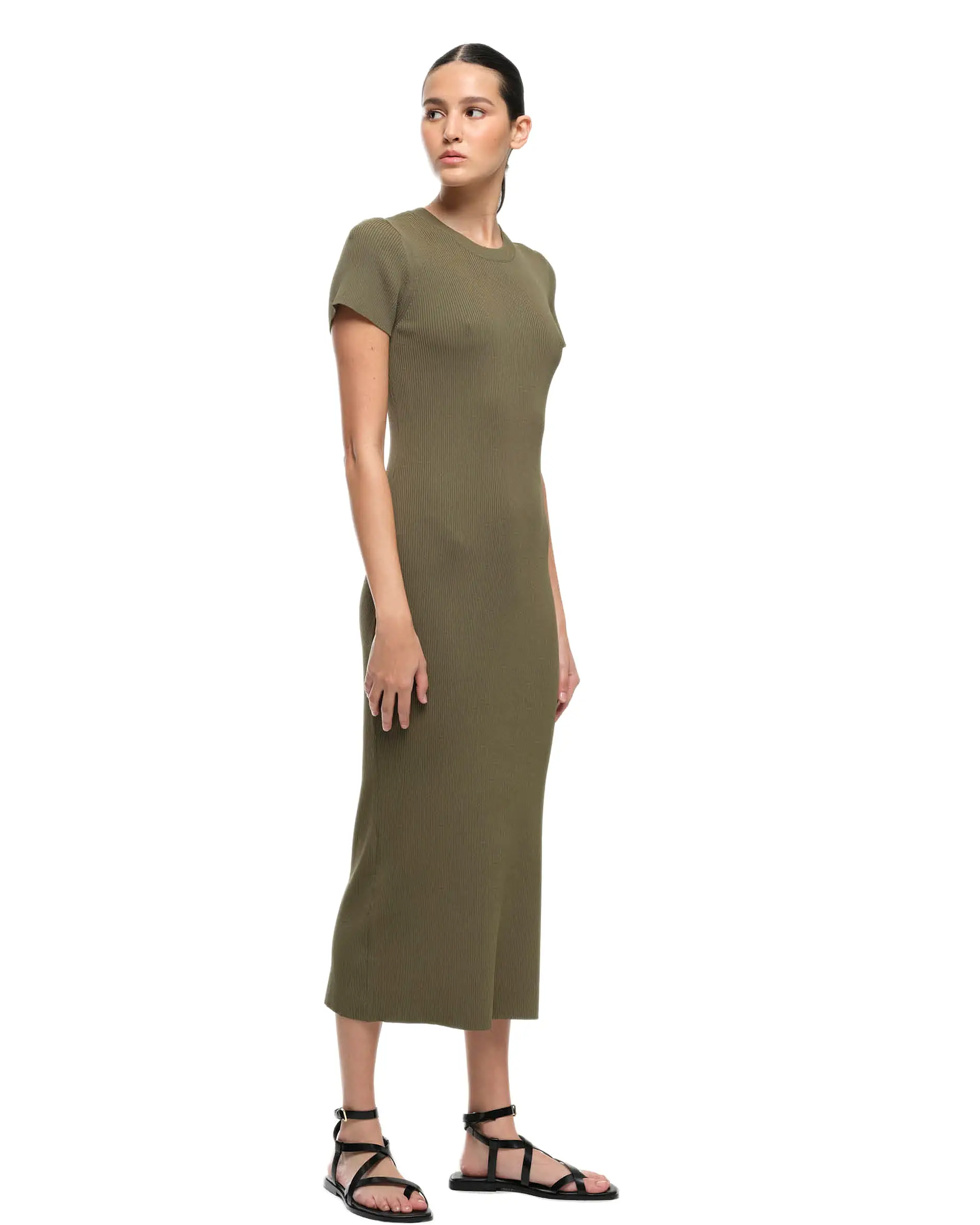 CAMILLA KNIT DRESS - OLIVE