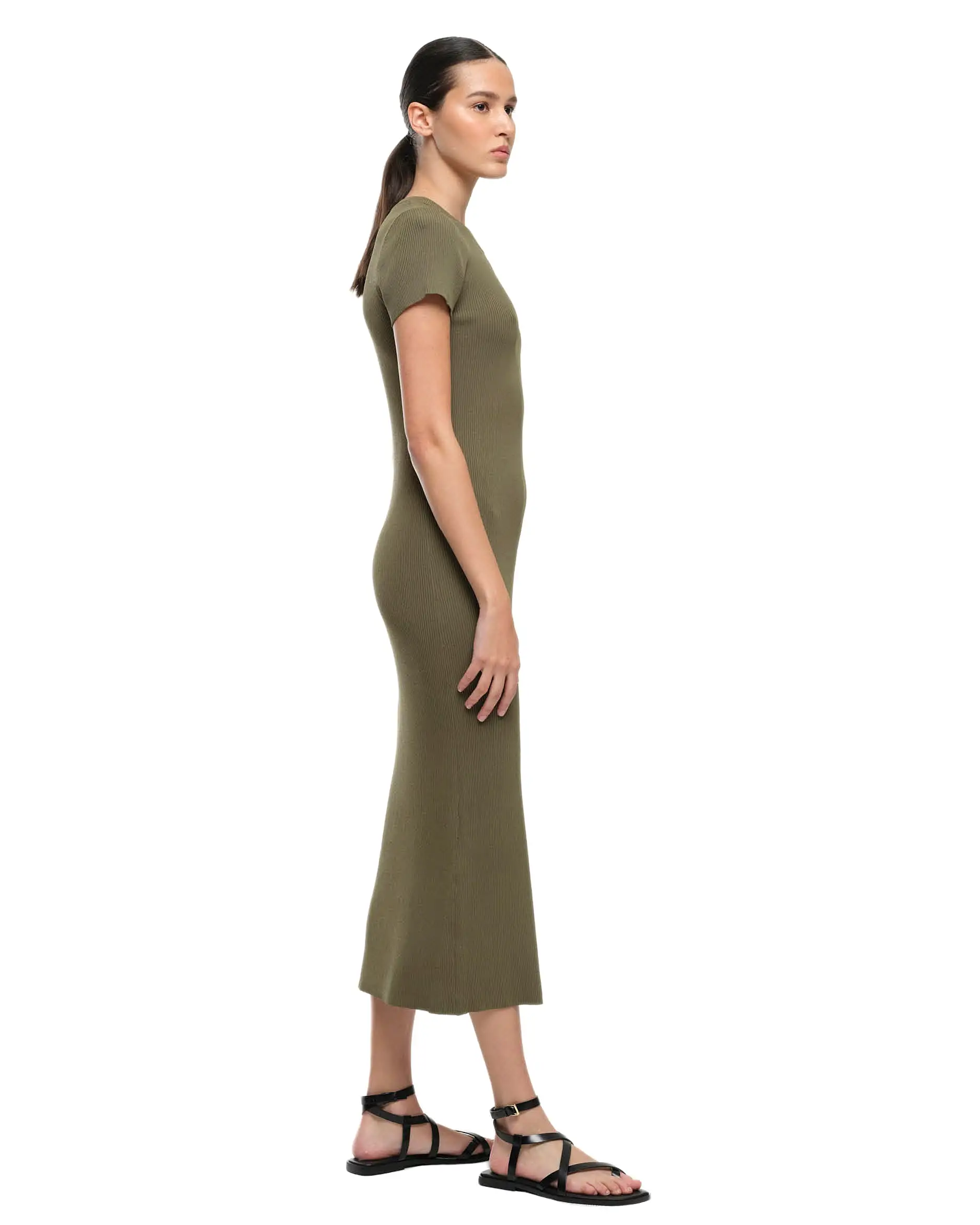 CAMILLA KNIT DRESS - OLIVE