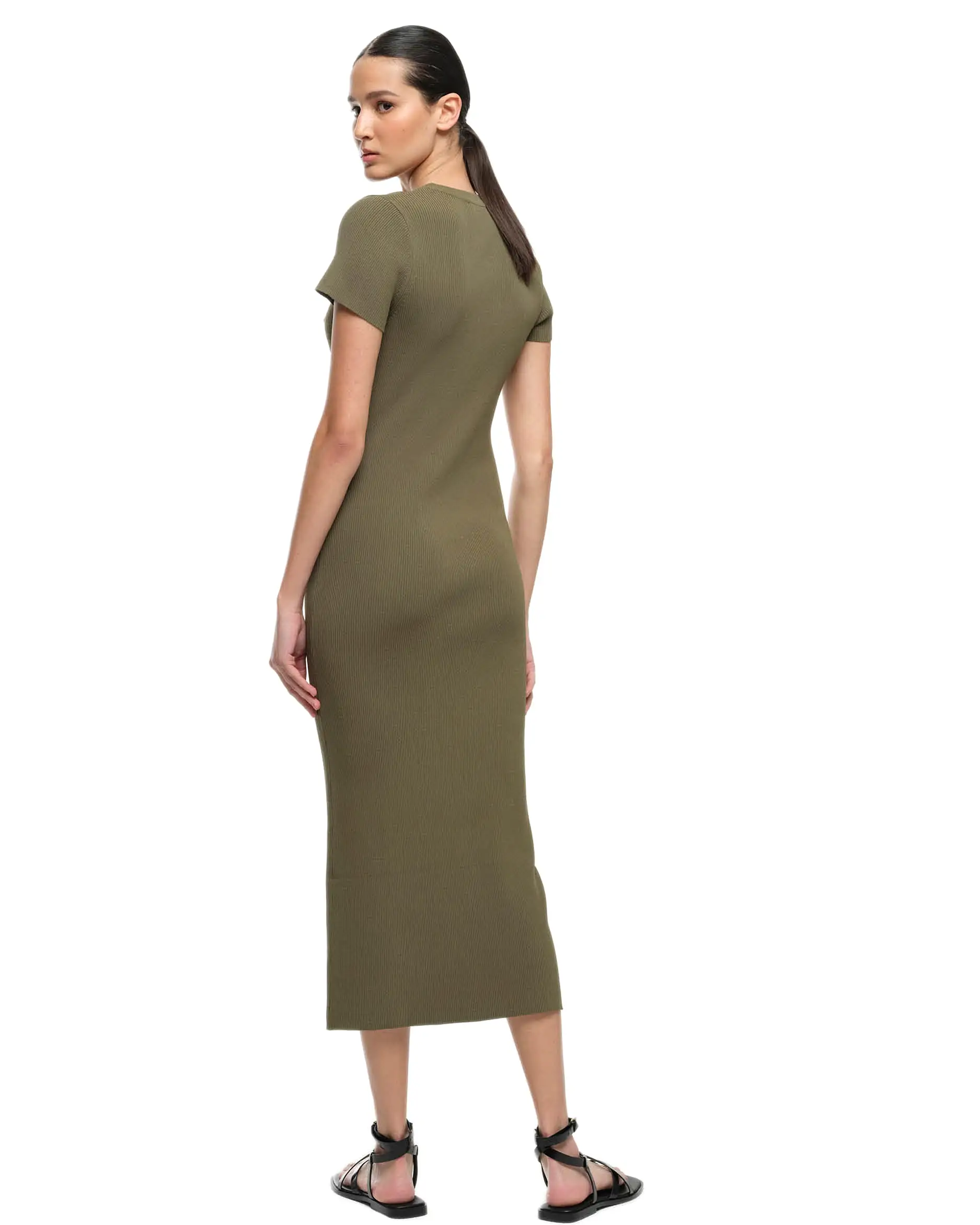 CAMILLA KNIT DRESS - OLIVE