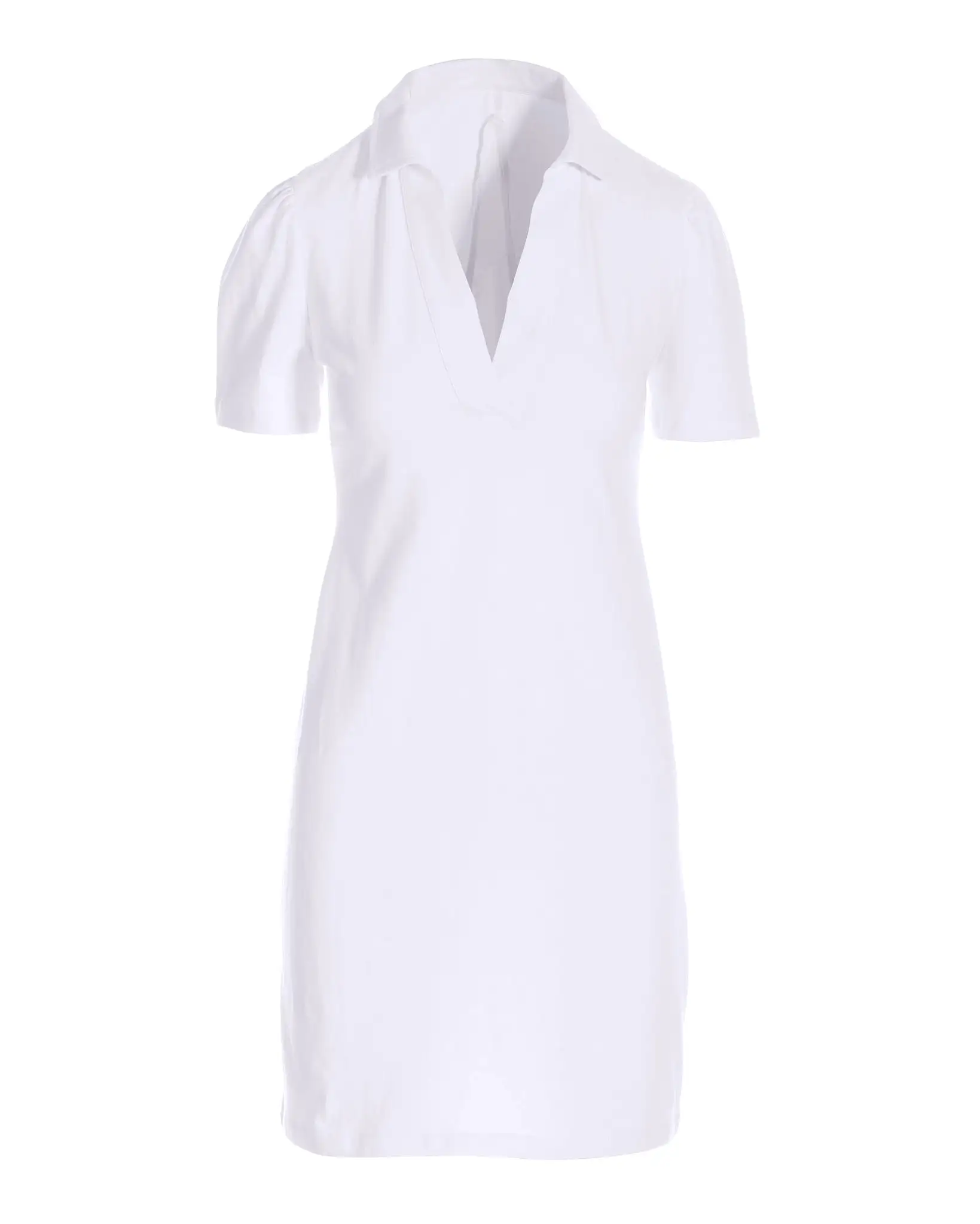 Casual Polo Dress White