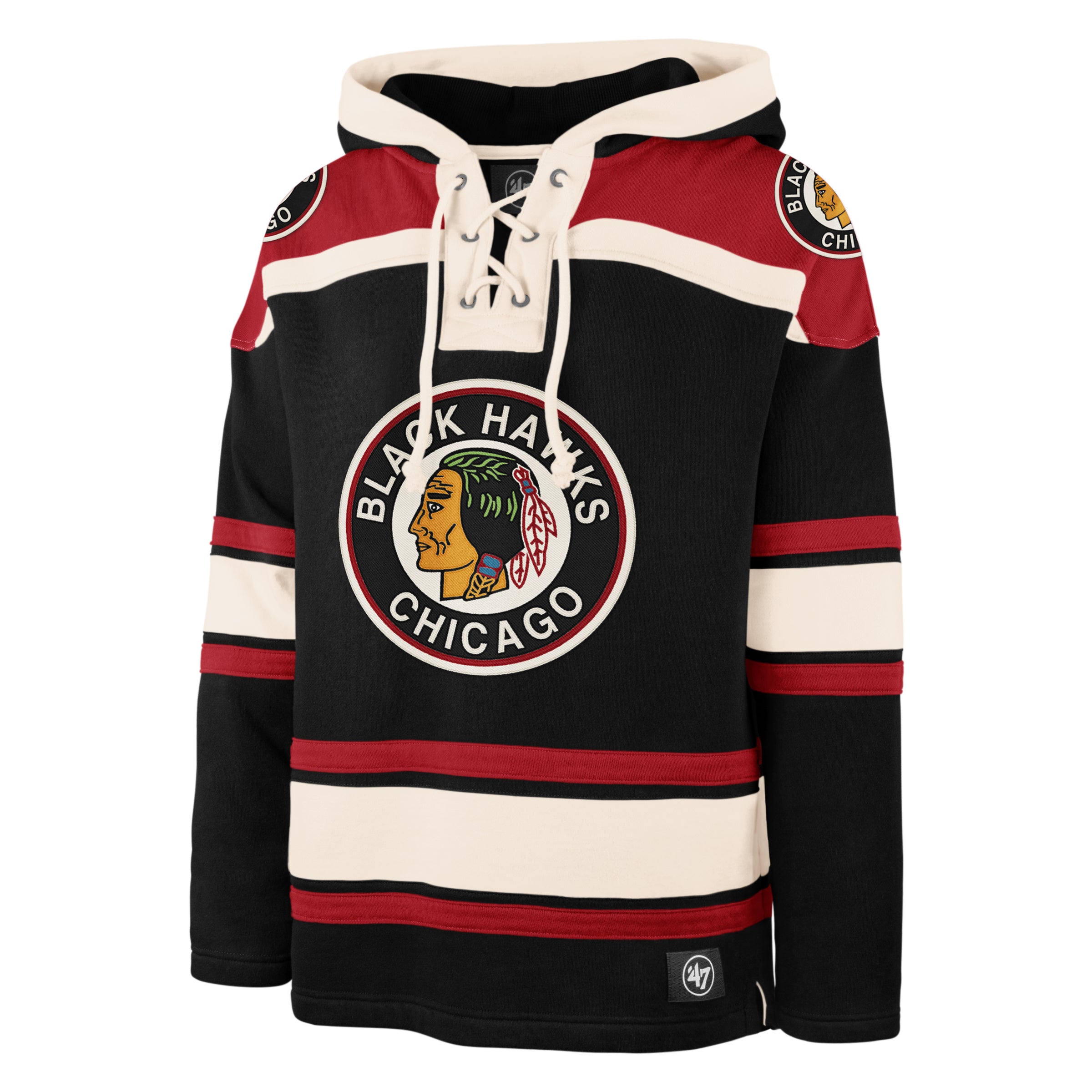 CHICAGO BLACKHAWKS VINTAGE SUPERIOR '47 LACER HOOD