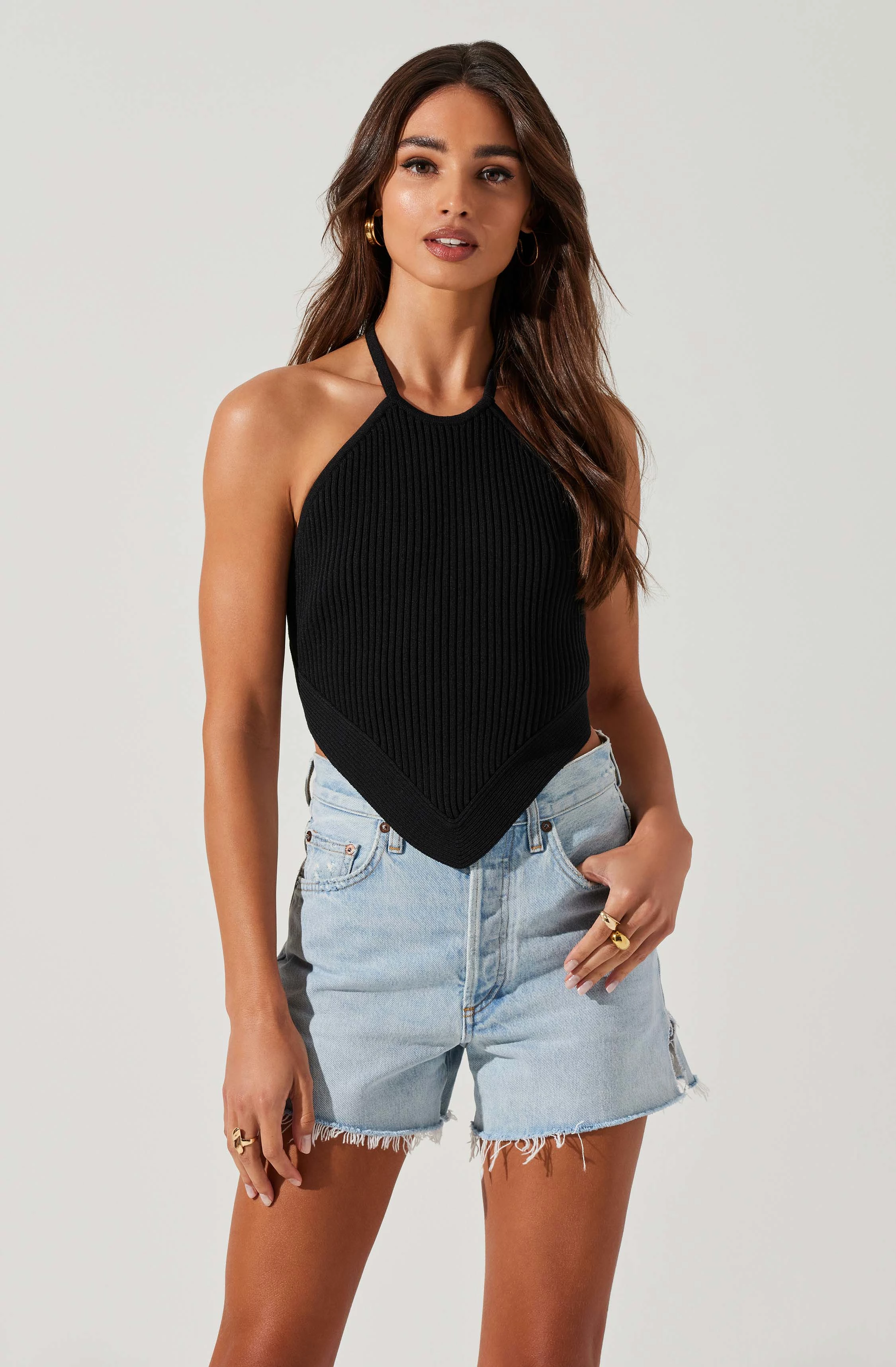 Cleora Handkerchief Halter Top