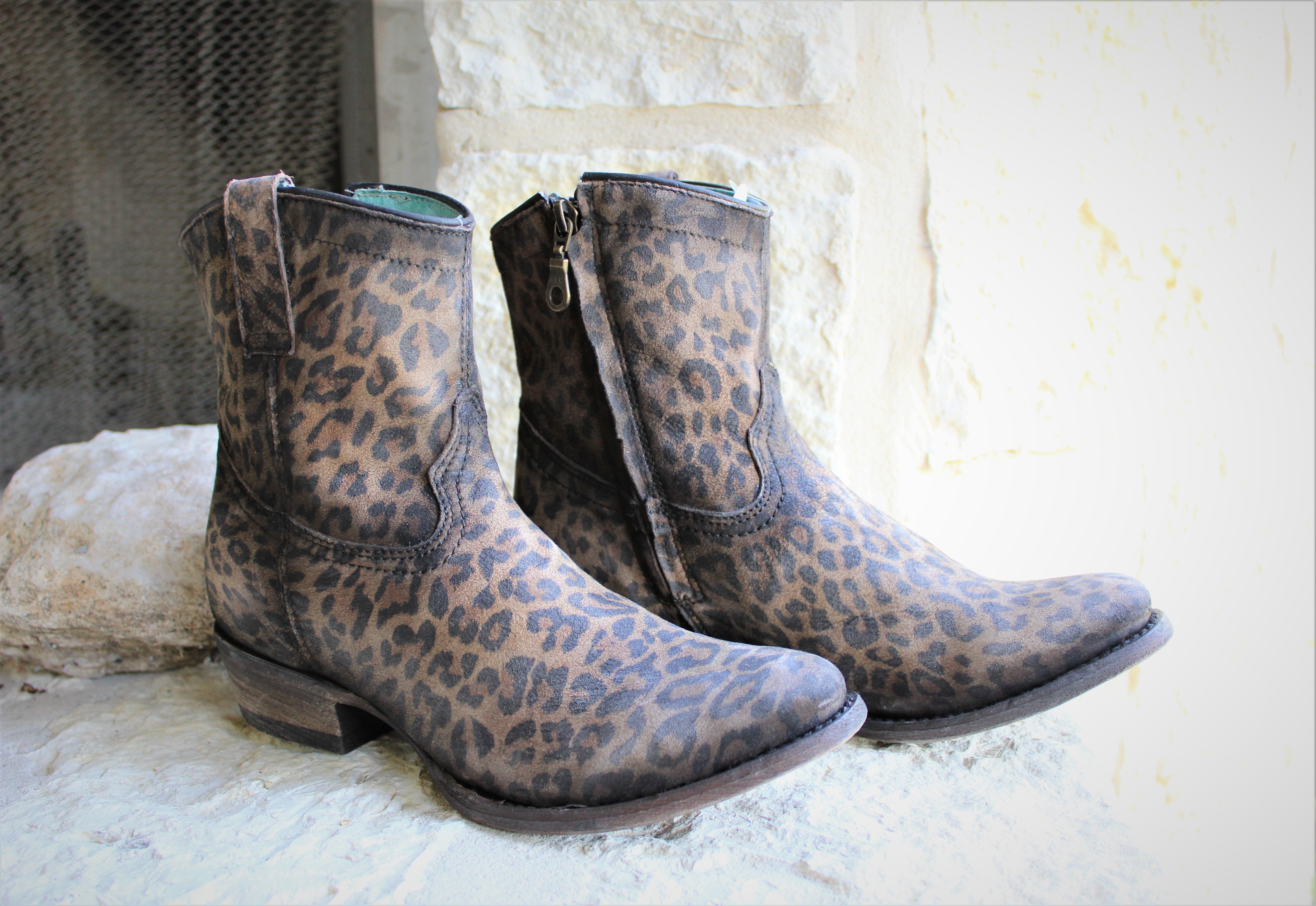 Corral Leopard Print Ankle Boot