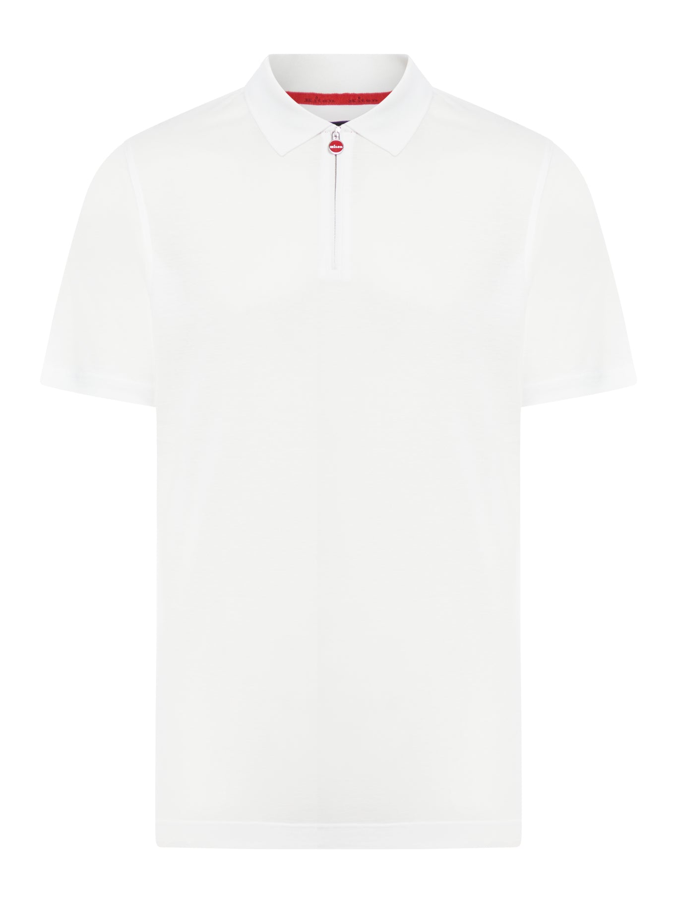 Cotton polo shirt with zip