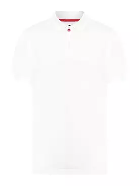 Cotton polo shirt with zip