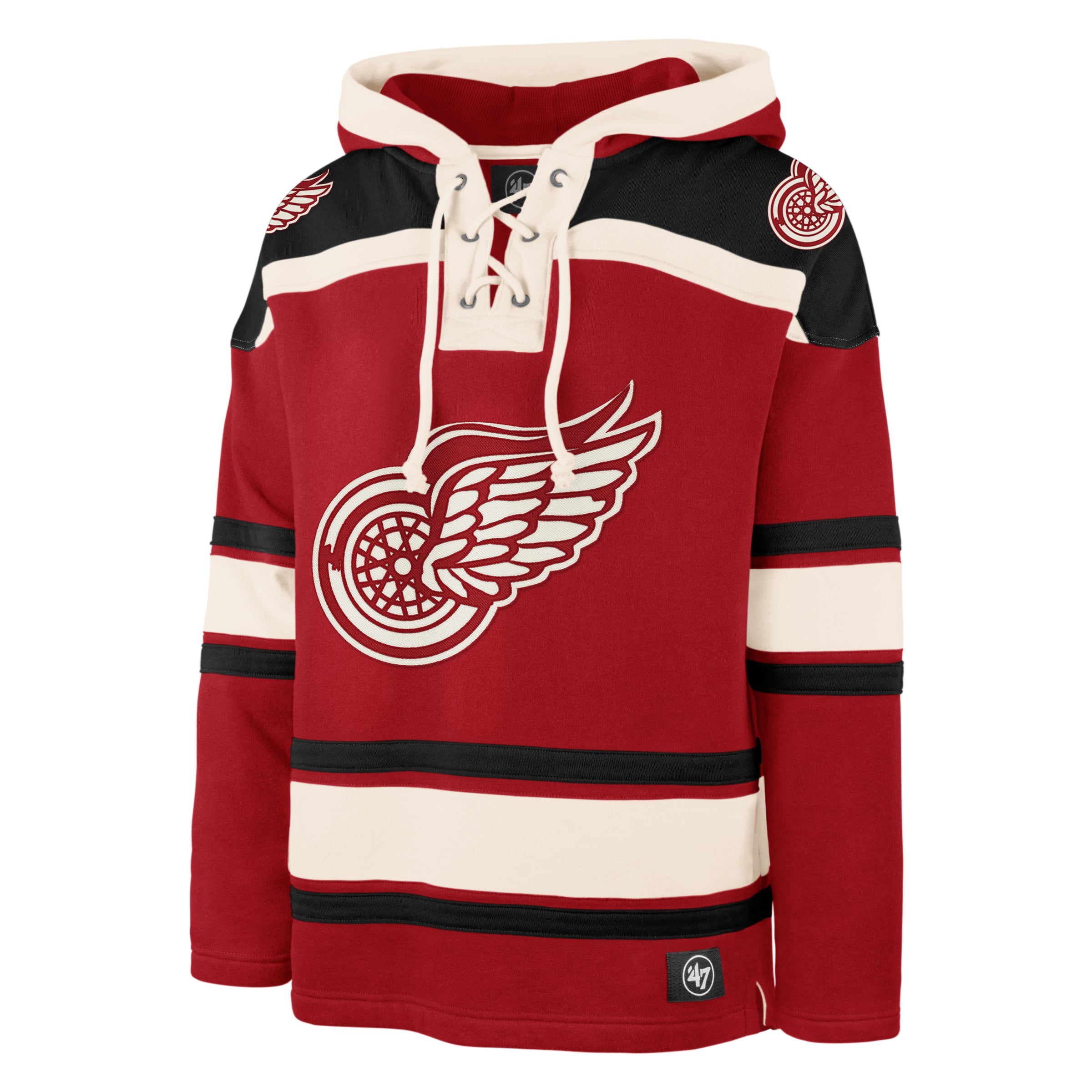 DETROIT RED WINGS VINTAGE SUPERIOR '47 LACER HOOD