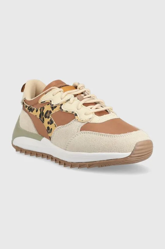 Diadora sneakers Jolly Animalier beige color