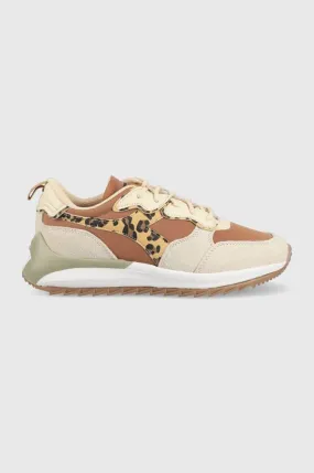 Diadora sneakers Jolly Animalier beige color