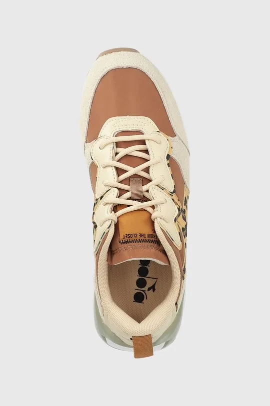 Diadora sneakers Jolly Animalier beige color