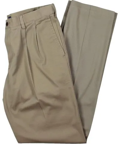 Dockers Big & Tall Mens Deep Pockets Pleated Khaki Pants