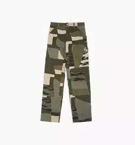 Double Knee Pant Mens Pants - Green/Beige