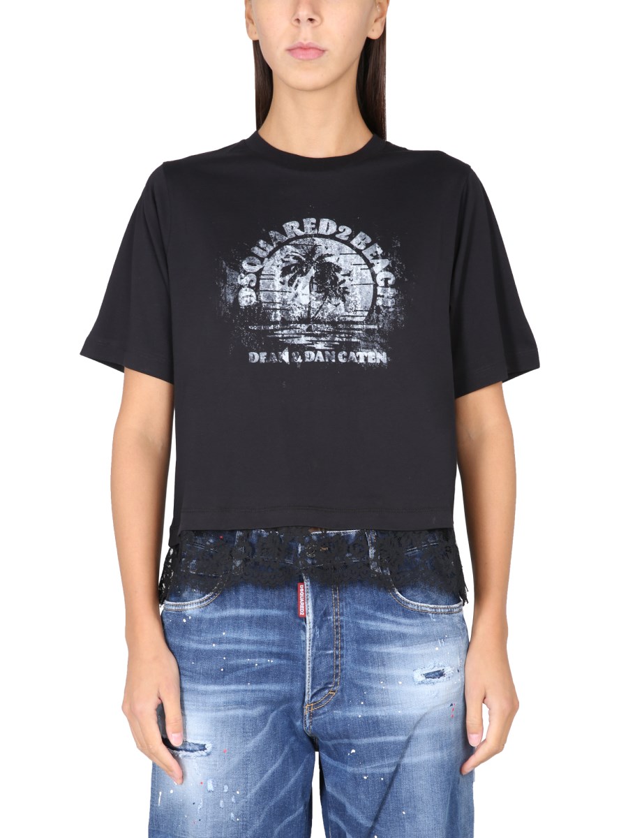 DSQUARED    T-SHIRT WITH LOGO