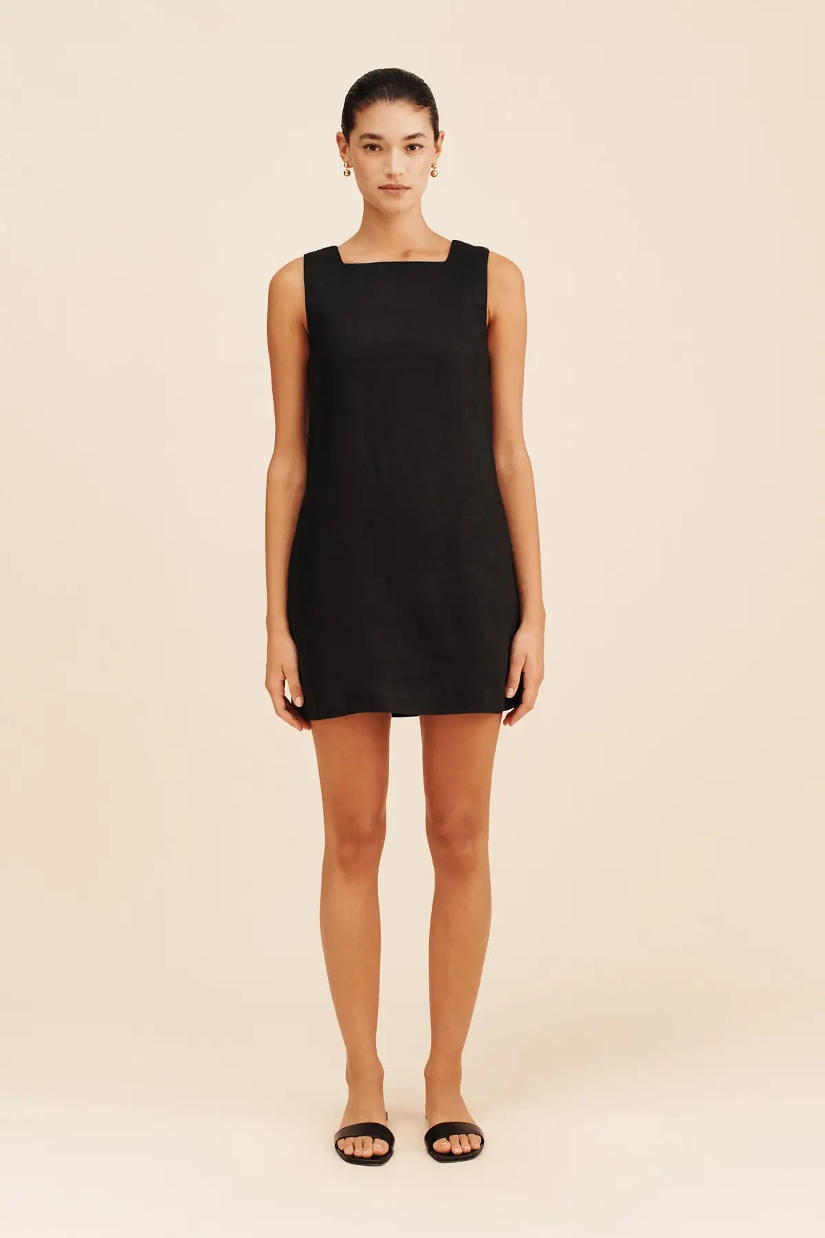 EMMA SHIFT DRESS - BLACK