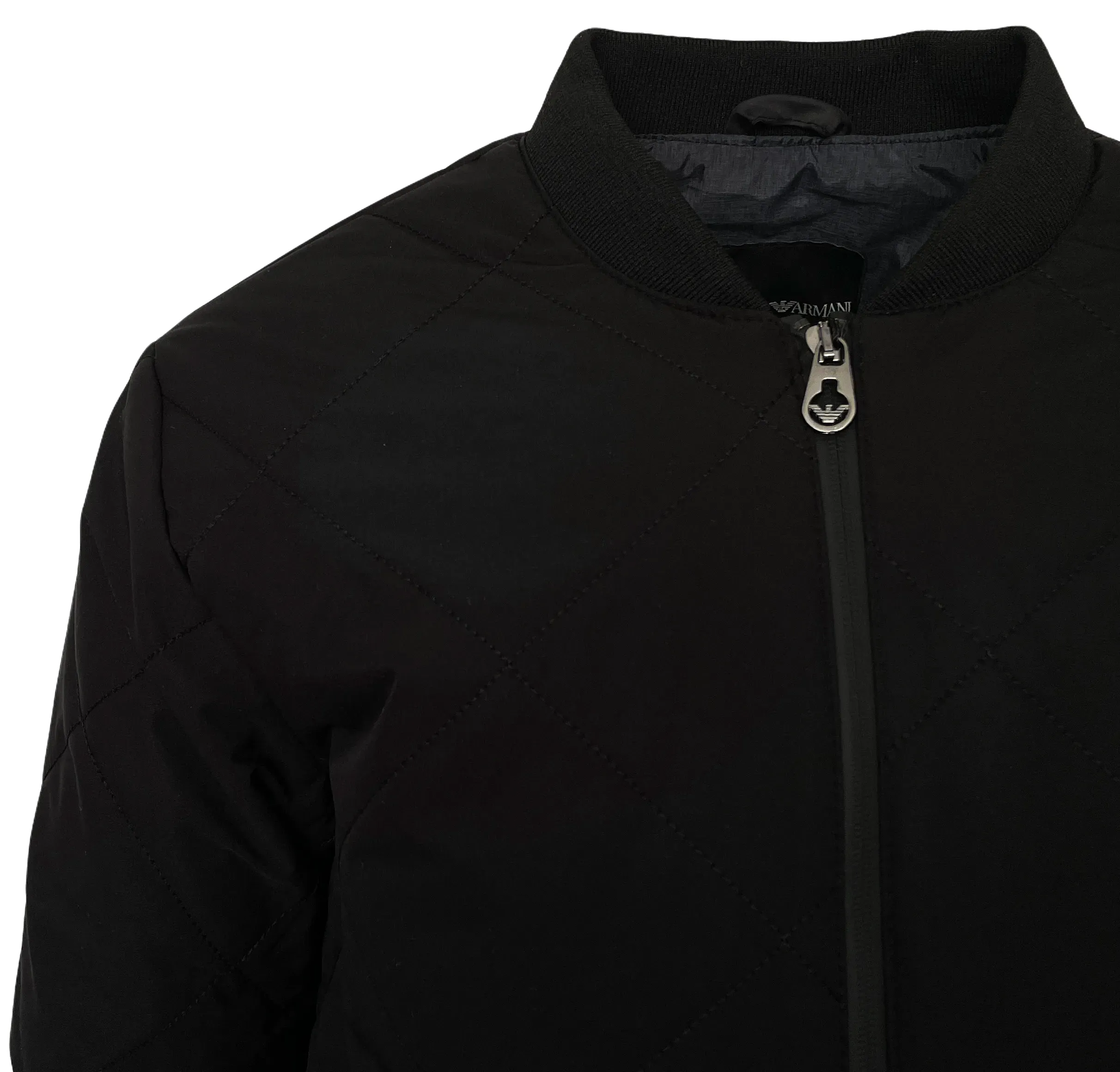 Emporio Armani Ea7 Black Bomber Jacket