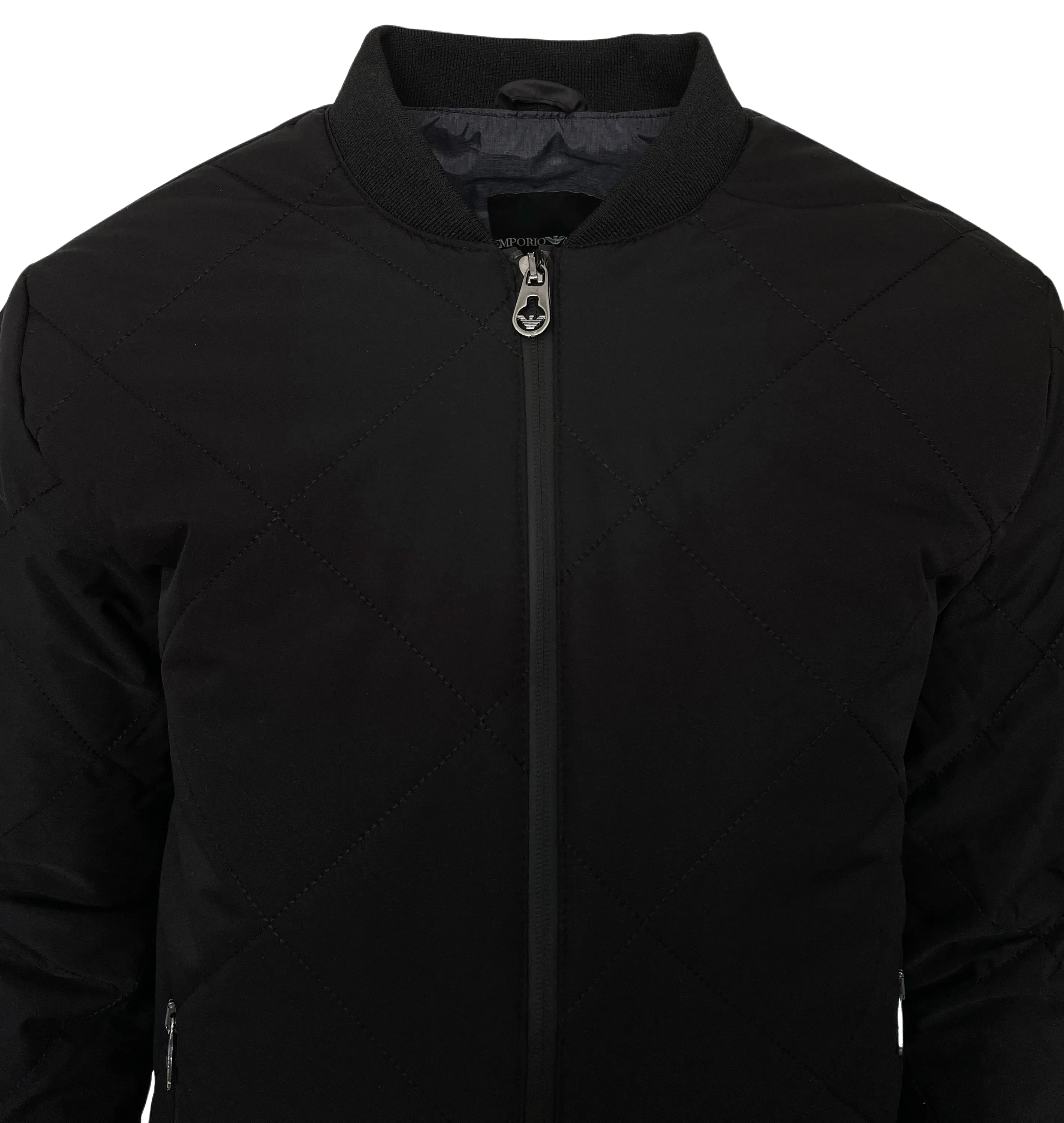 Emporio Armani Ea7 Black Bomber Jacket