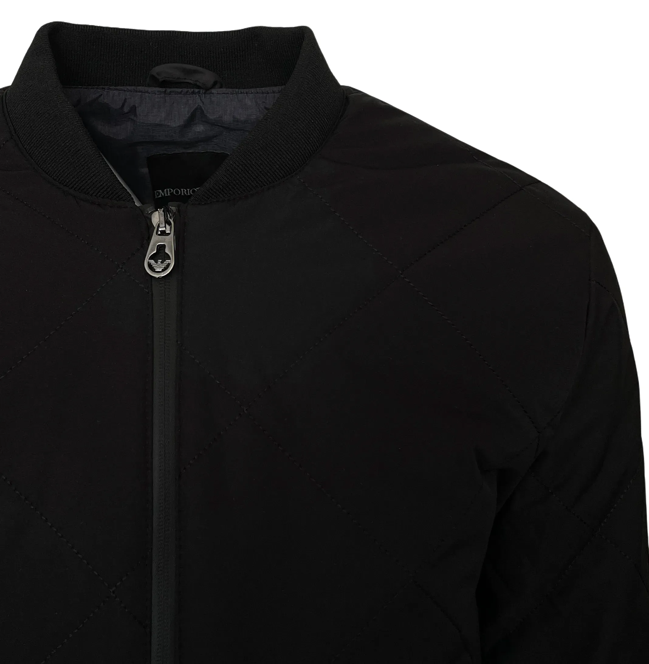 Emporio Armani Ea7 Black Bomber Jacket