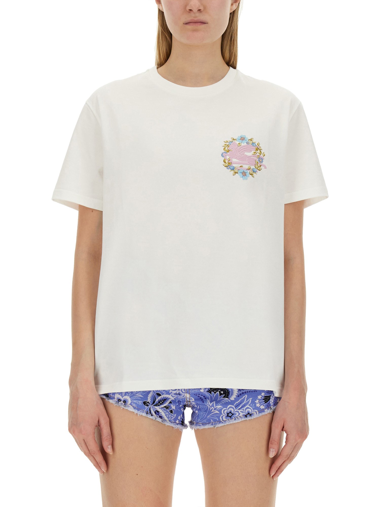 ETRO    T-SHIRT WITH LOGO