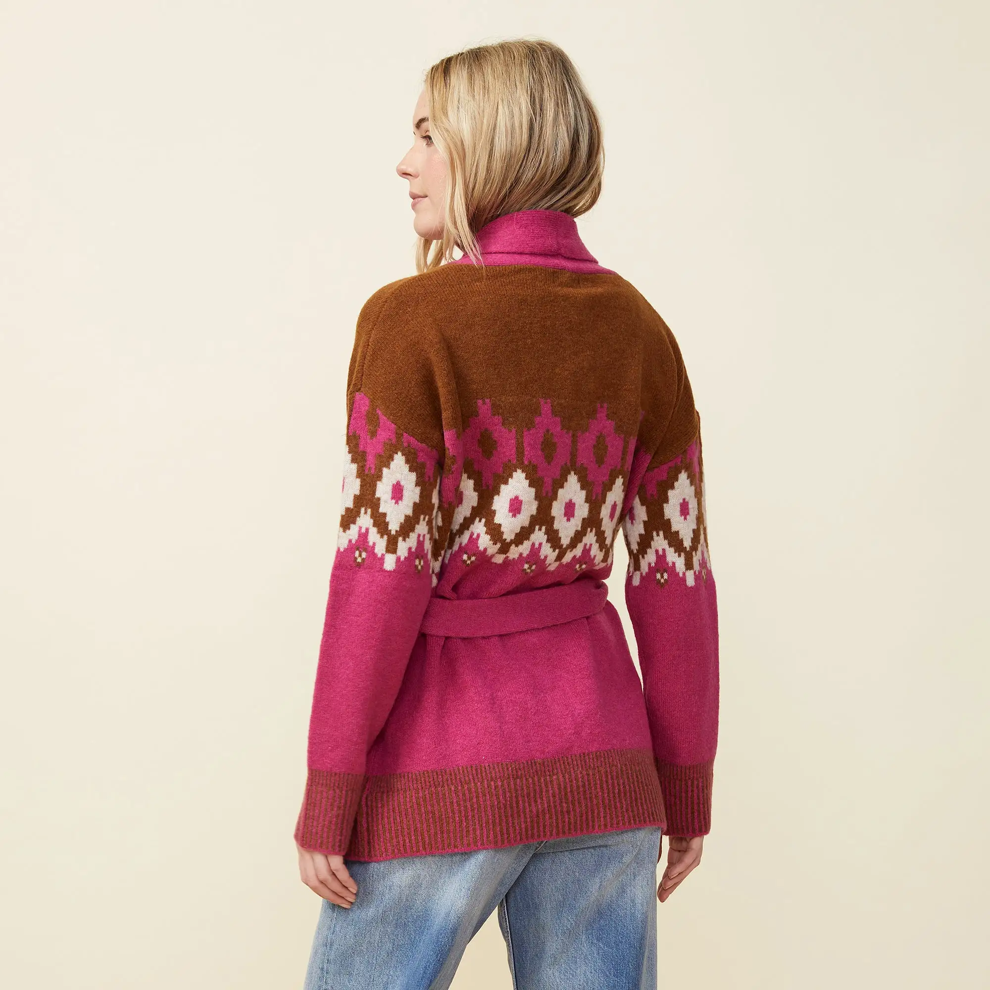 Fair Isle Shawl Cardigan