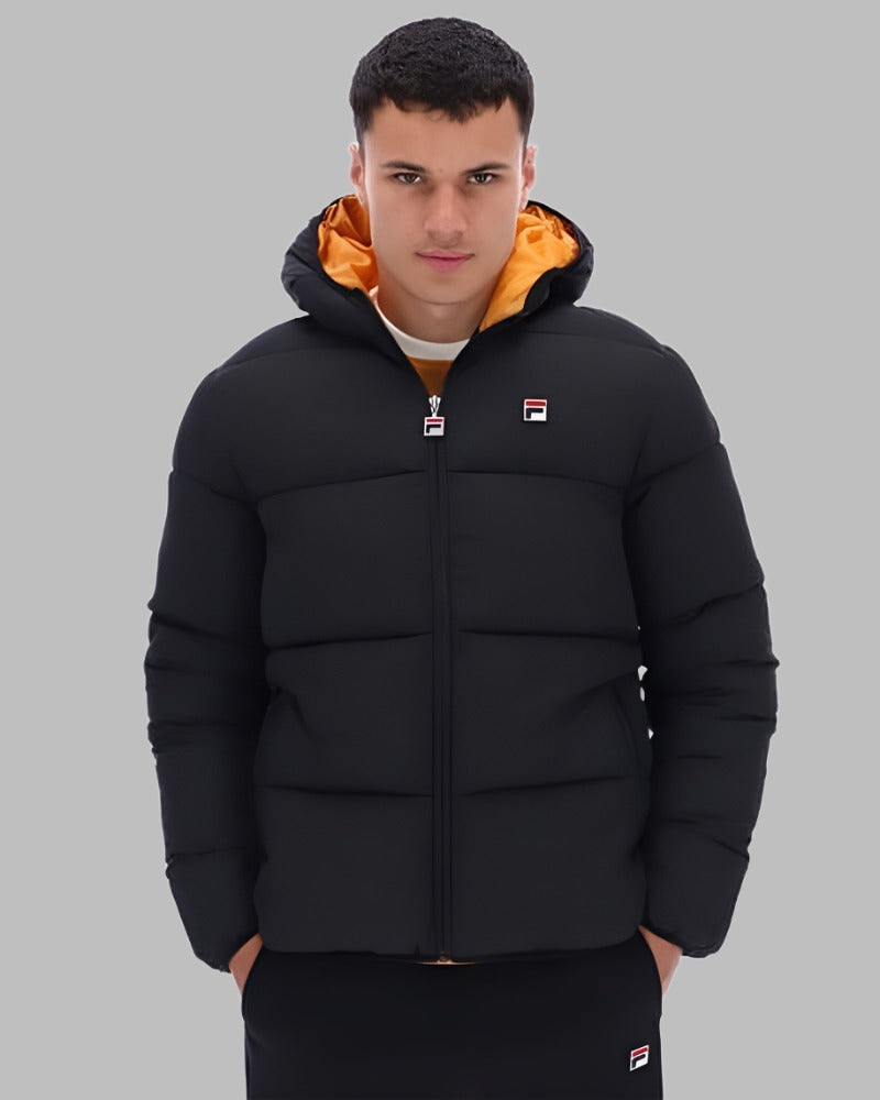 FILA HARRY Heavily Padded Puffer Jacket Black/Yam