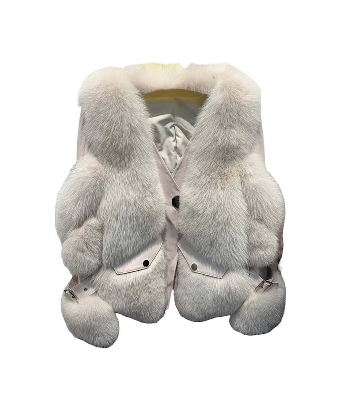 Fox Fur Sheepskin Leather Fur Coat