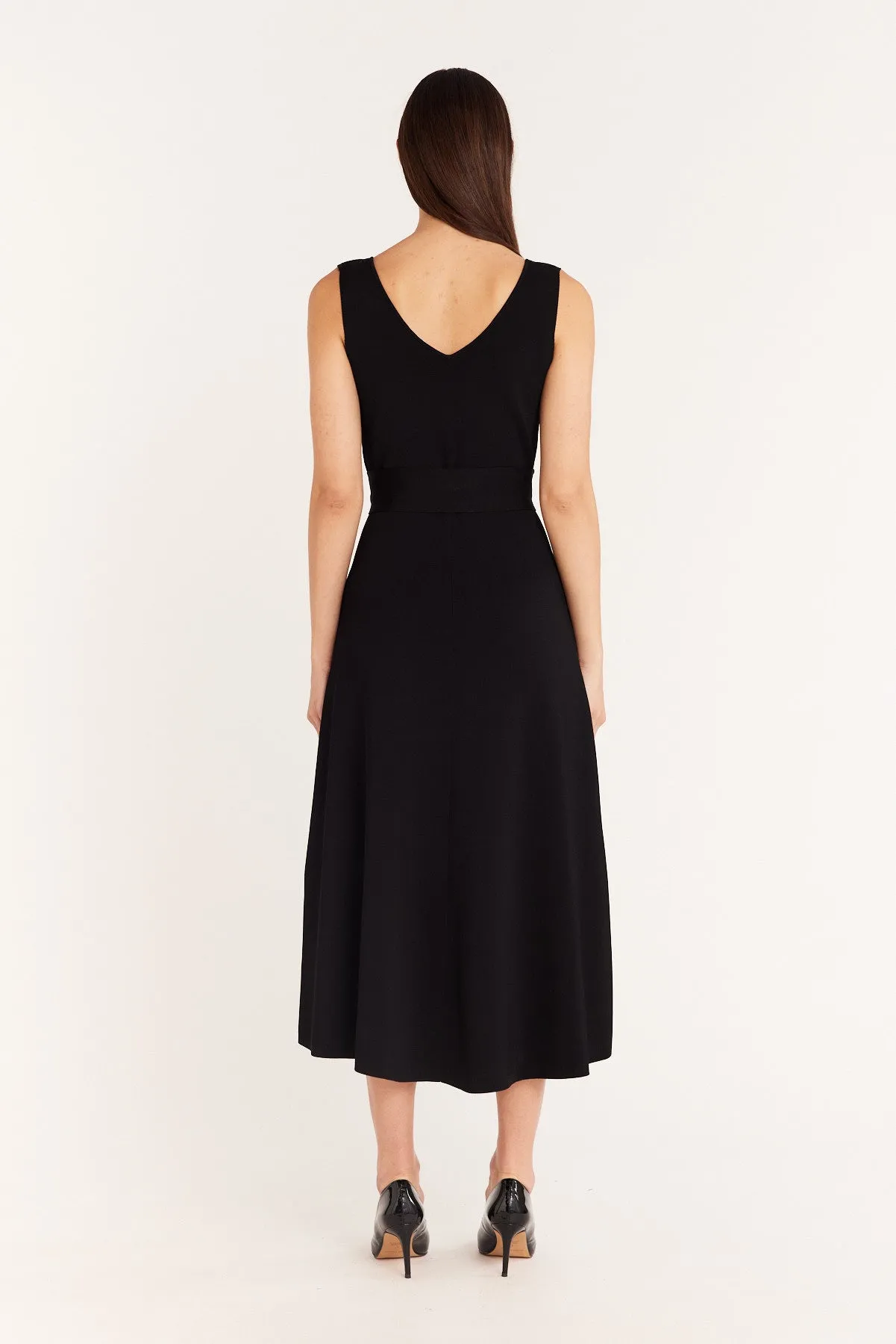 Francesca Knit Dress - Black