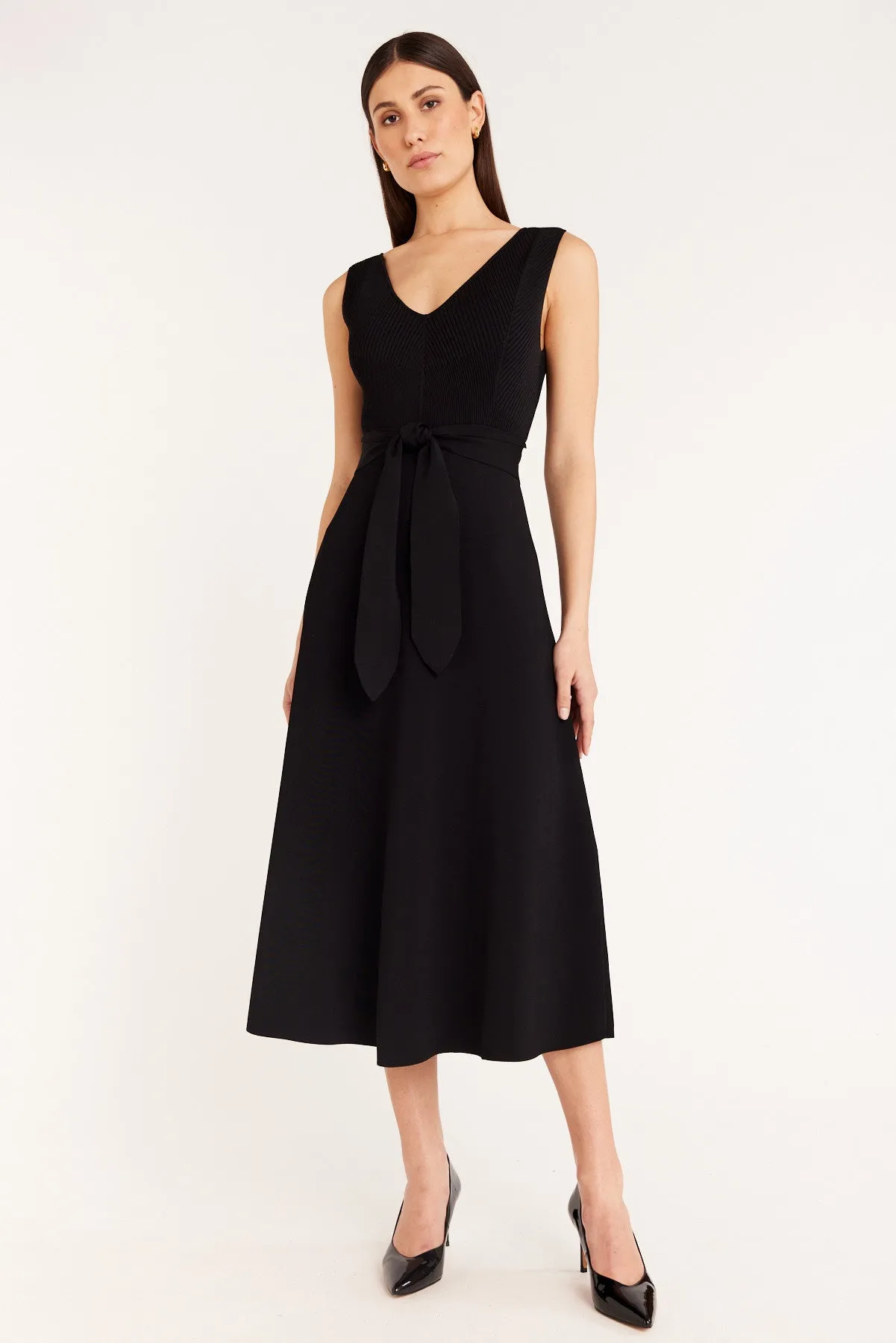 Francesca Knit Dress - Black