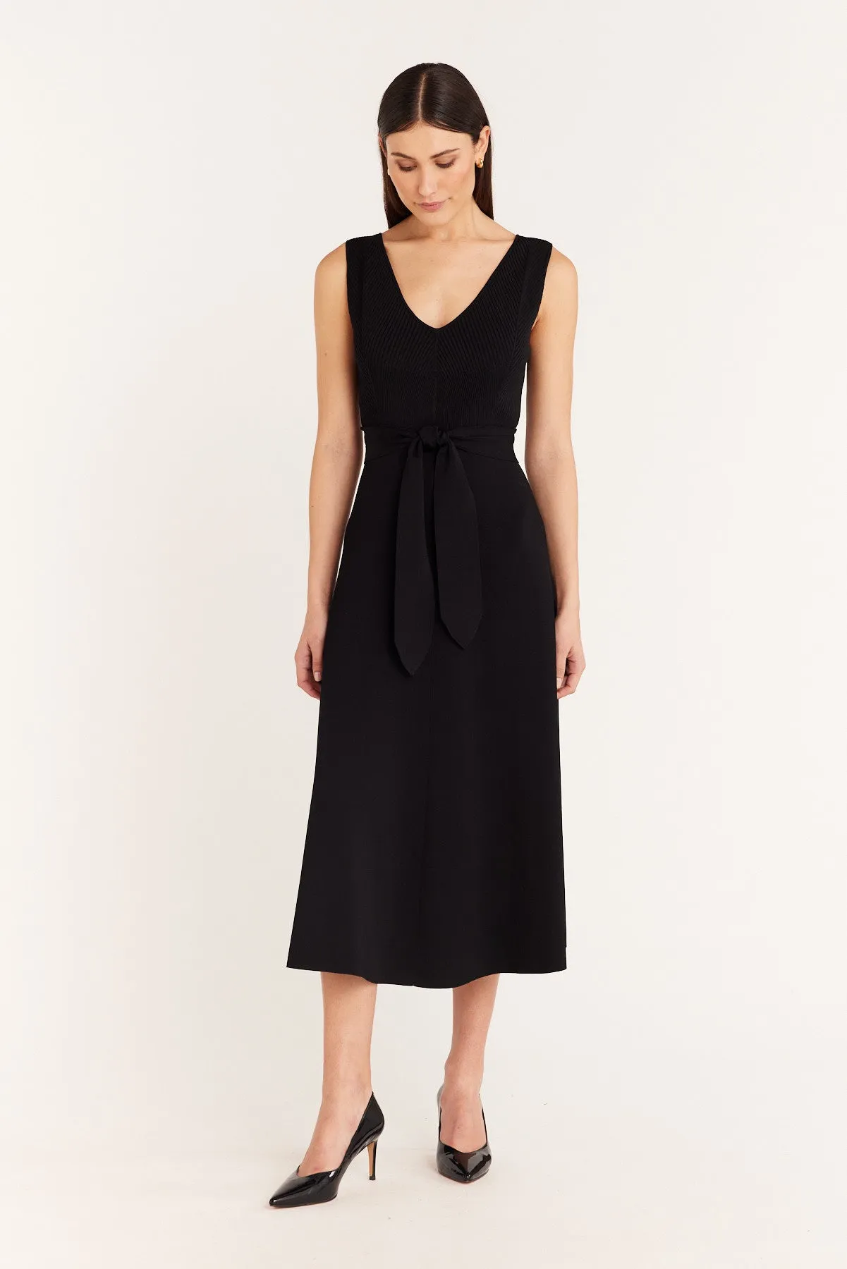 Francesca Knit Dress - Black