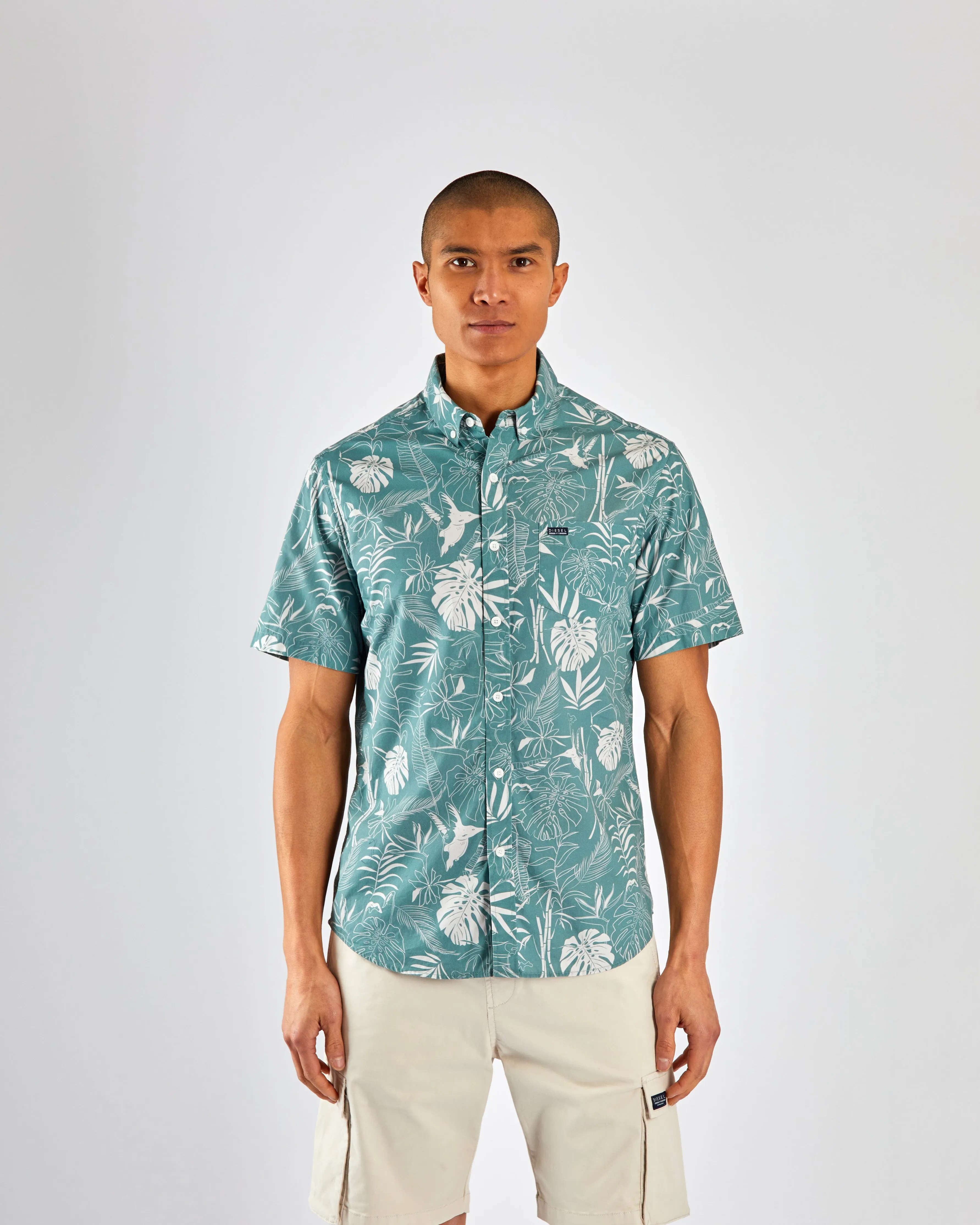 Garner SS Shirt Dark Forest Print