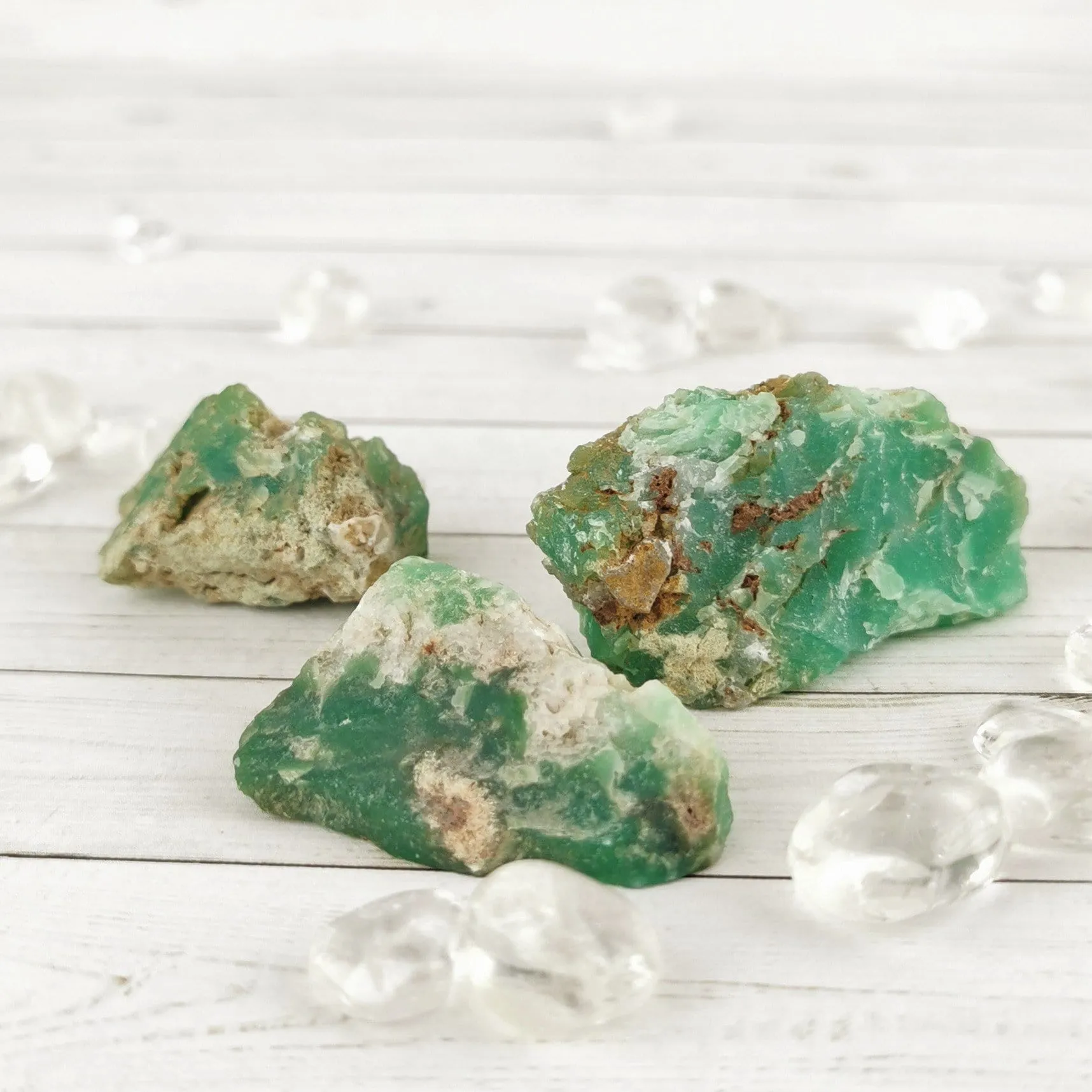 Gem Grade Chrysoprase, Translucent Glacial Green