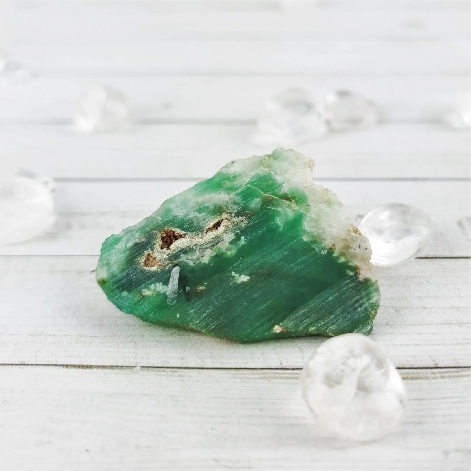 Gem Grade Chrysoprase, Translucent Glacial Green