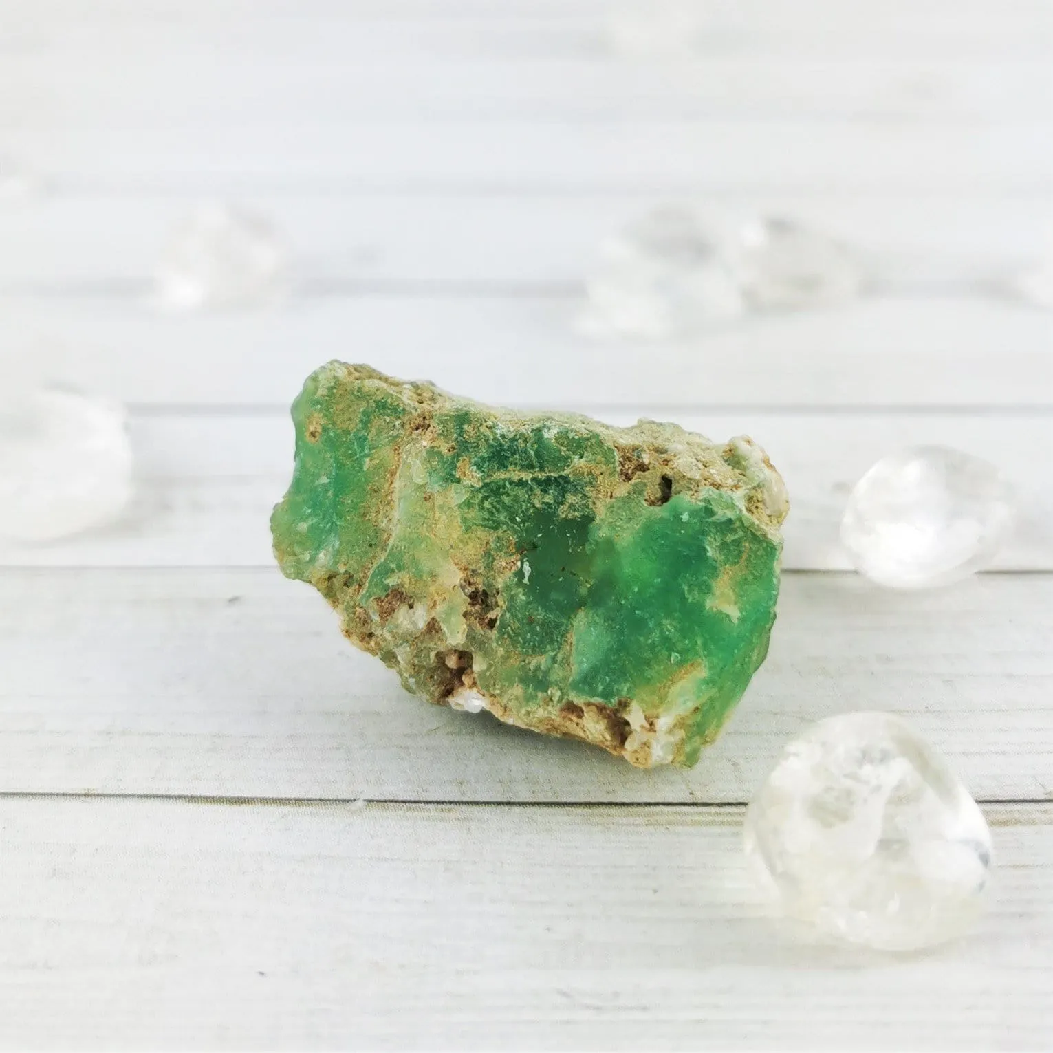 Gem Grade Chrysoprase, Translucent Glacial Green