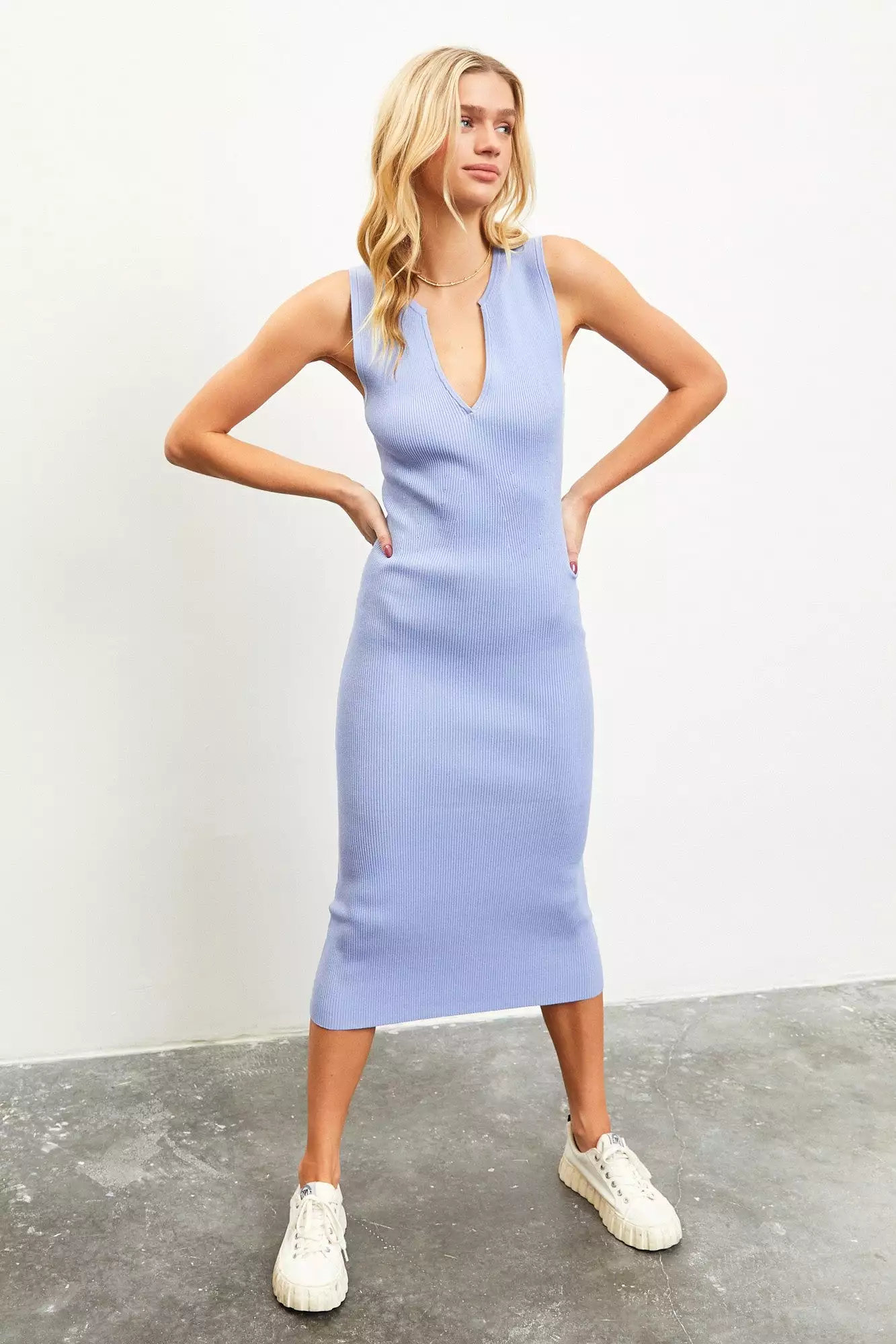 Gemma Knit Dress Periwinkle