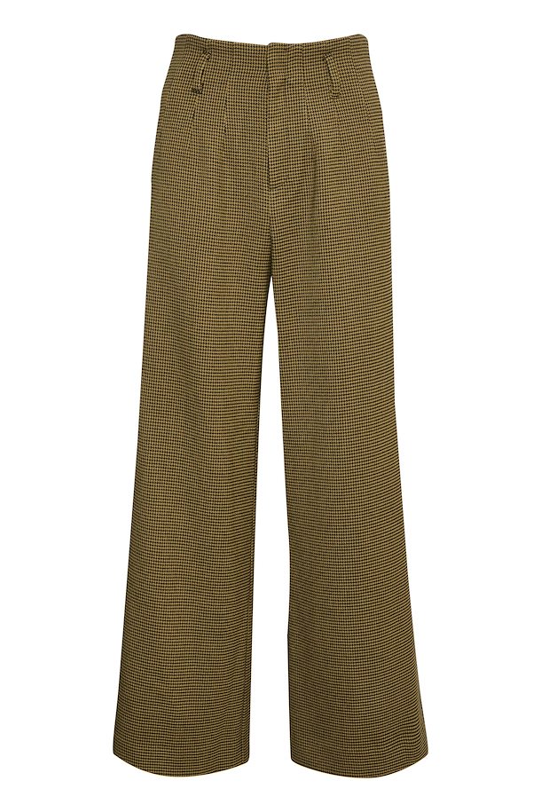 GESTUZ Amber Green Check Trouser