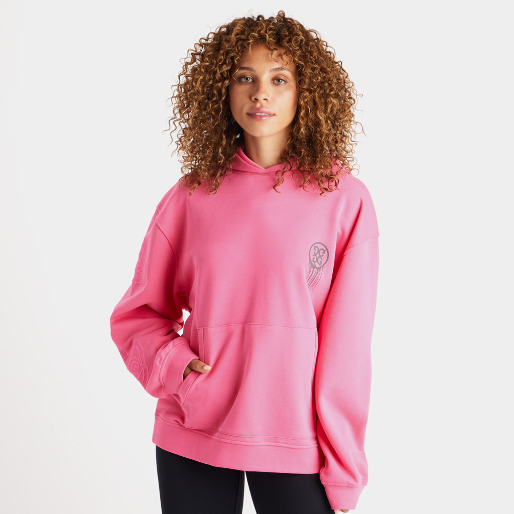 G/FORE BIRDIES PULLOVER HOODIE AZALEA