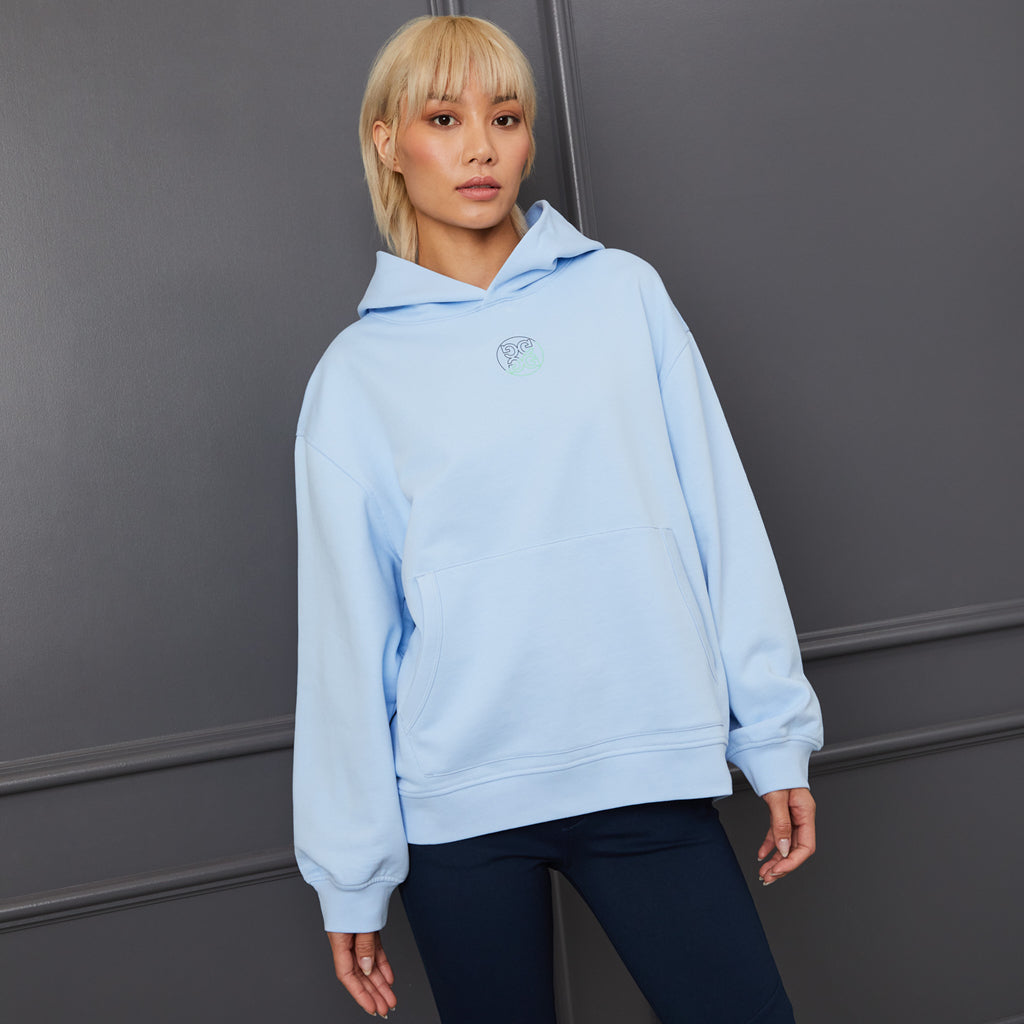 G/FORE WORLDWIDE STATEMENT PULLOVER HOODIE SKY