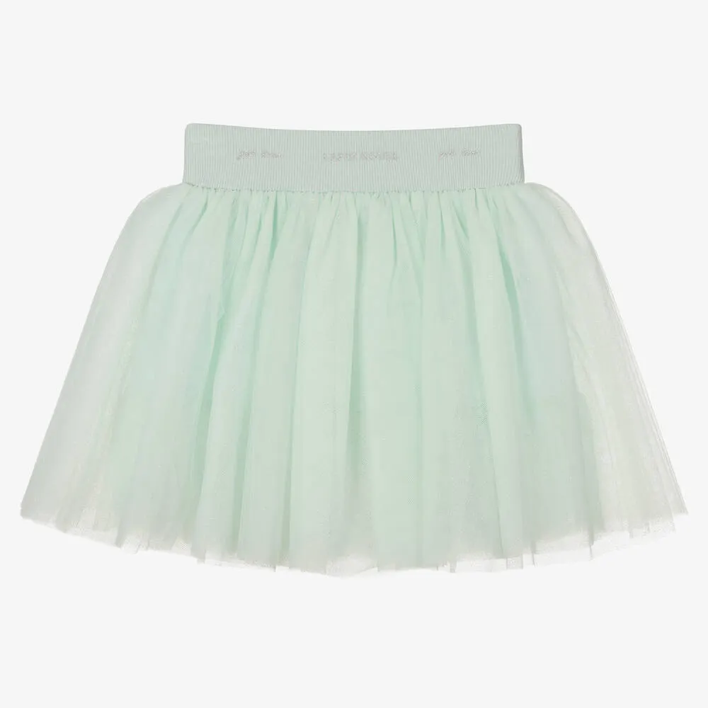 Girls Green Tulle Tutu Skirt