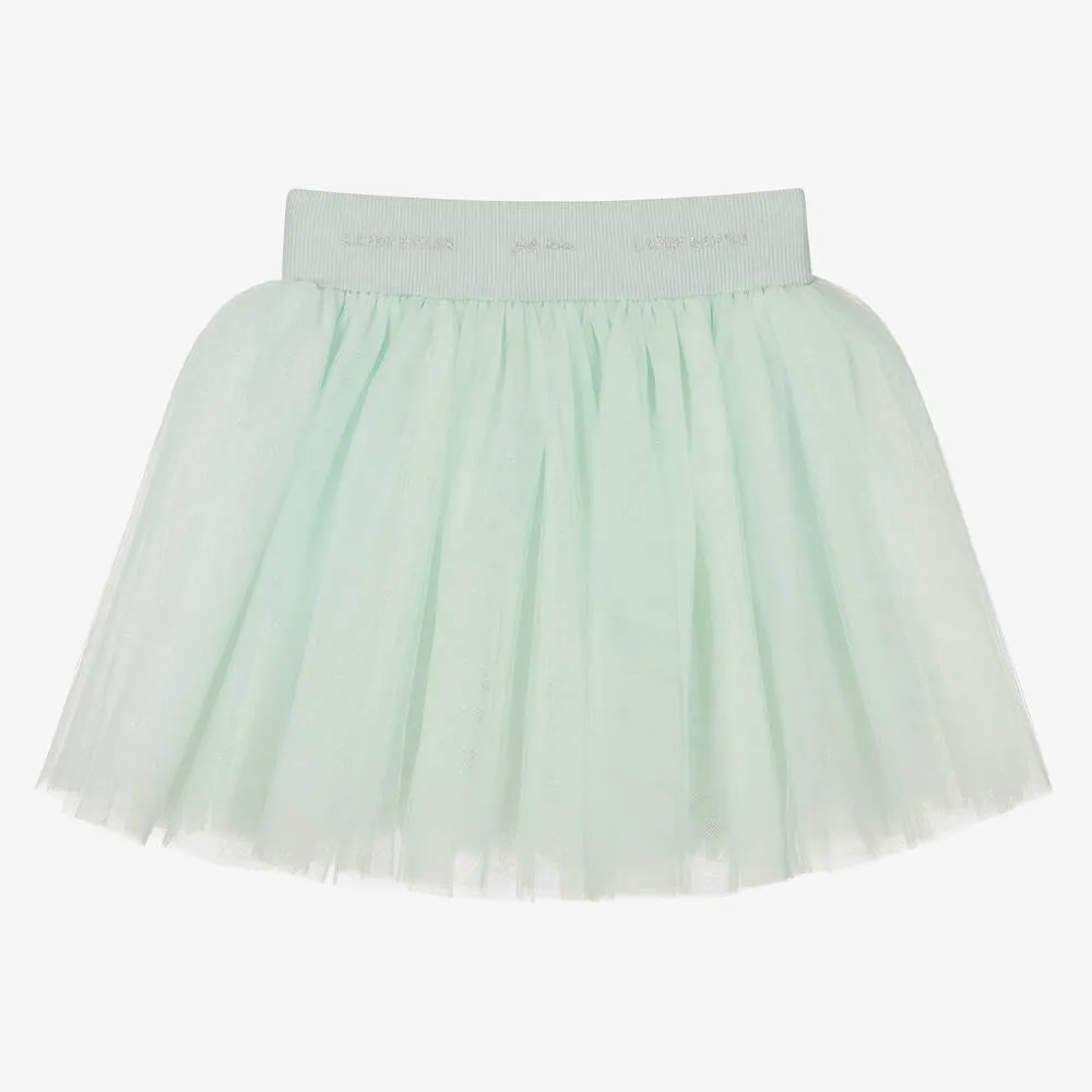 Girls Green Tulle Tutu Skirt