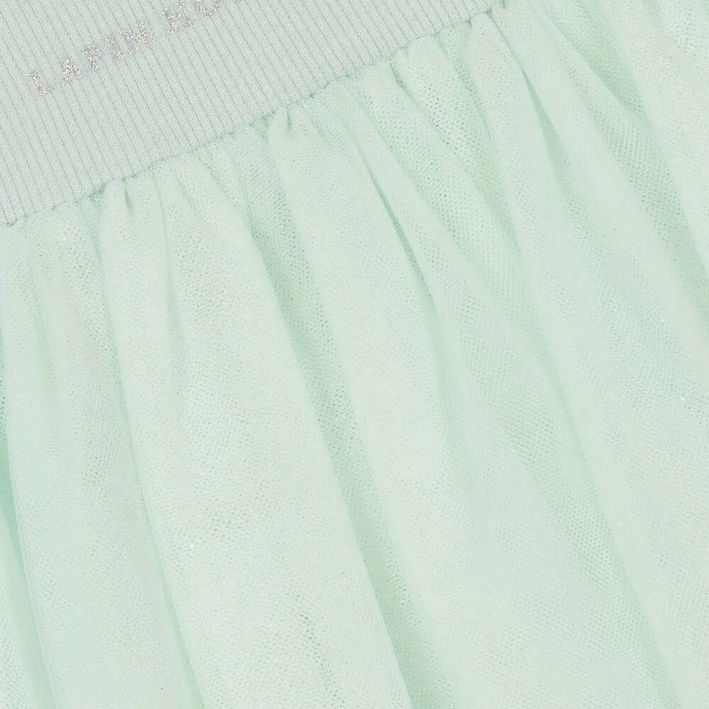 Girls Green Tulle Tutu Skirt