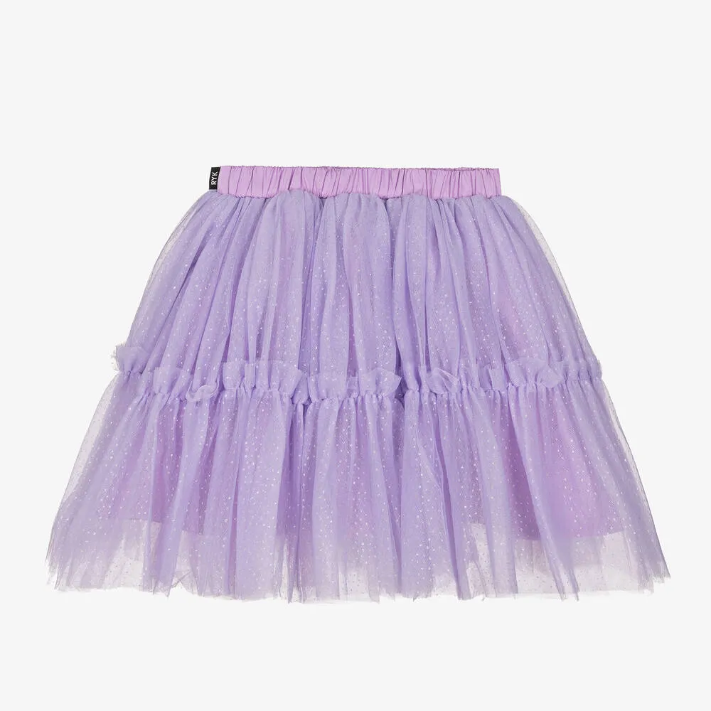 Girls Lilac Purple Tulle Skirt